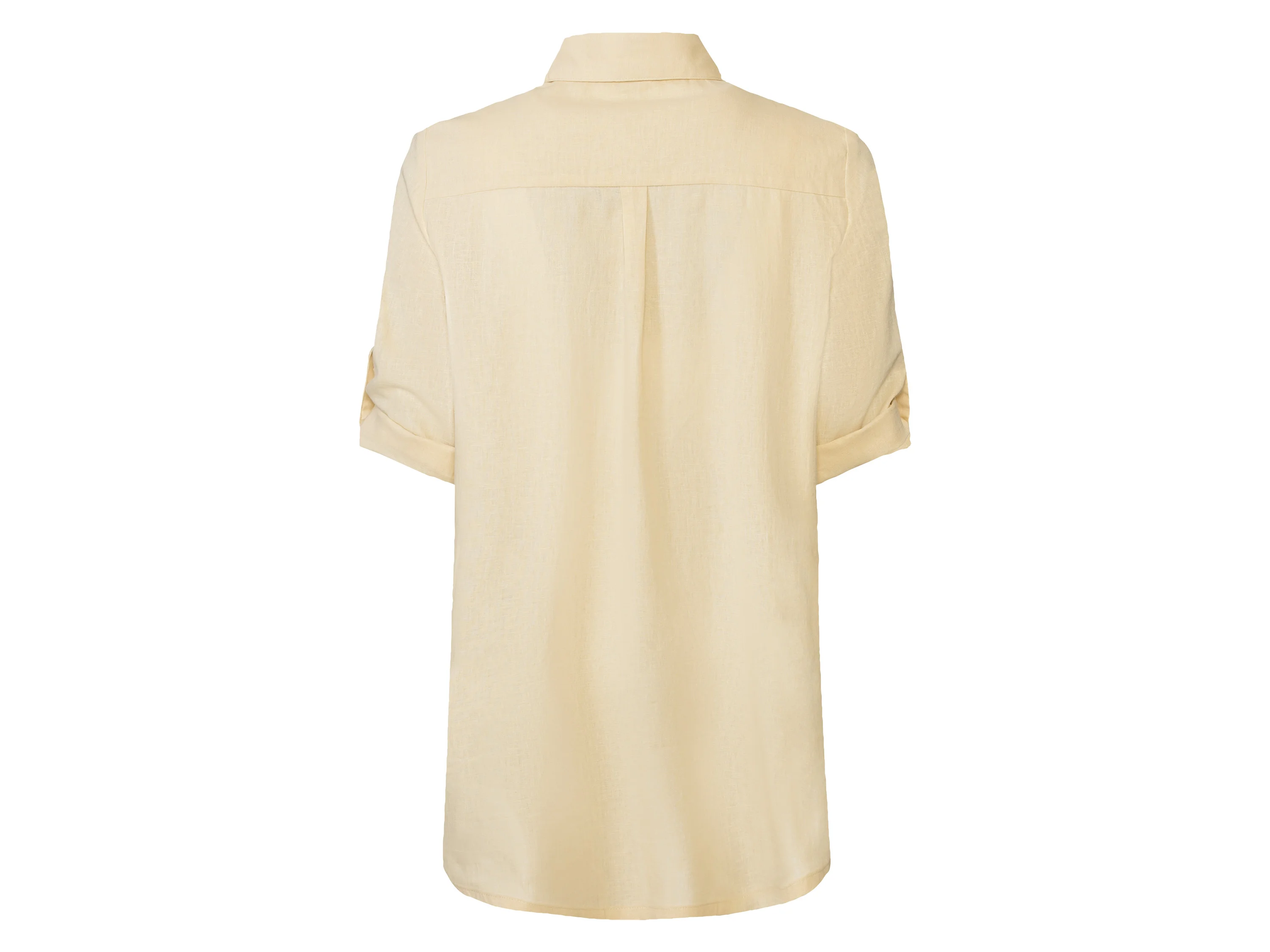 ESMARA® Damen Leinenkleid kurz (Beige, 44) – Bild 4 von 4