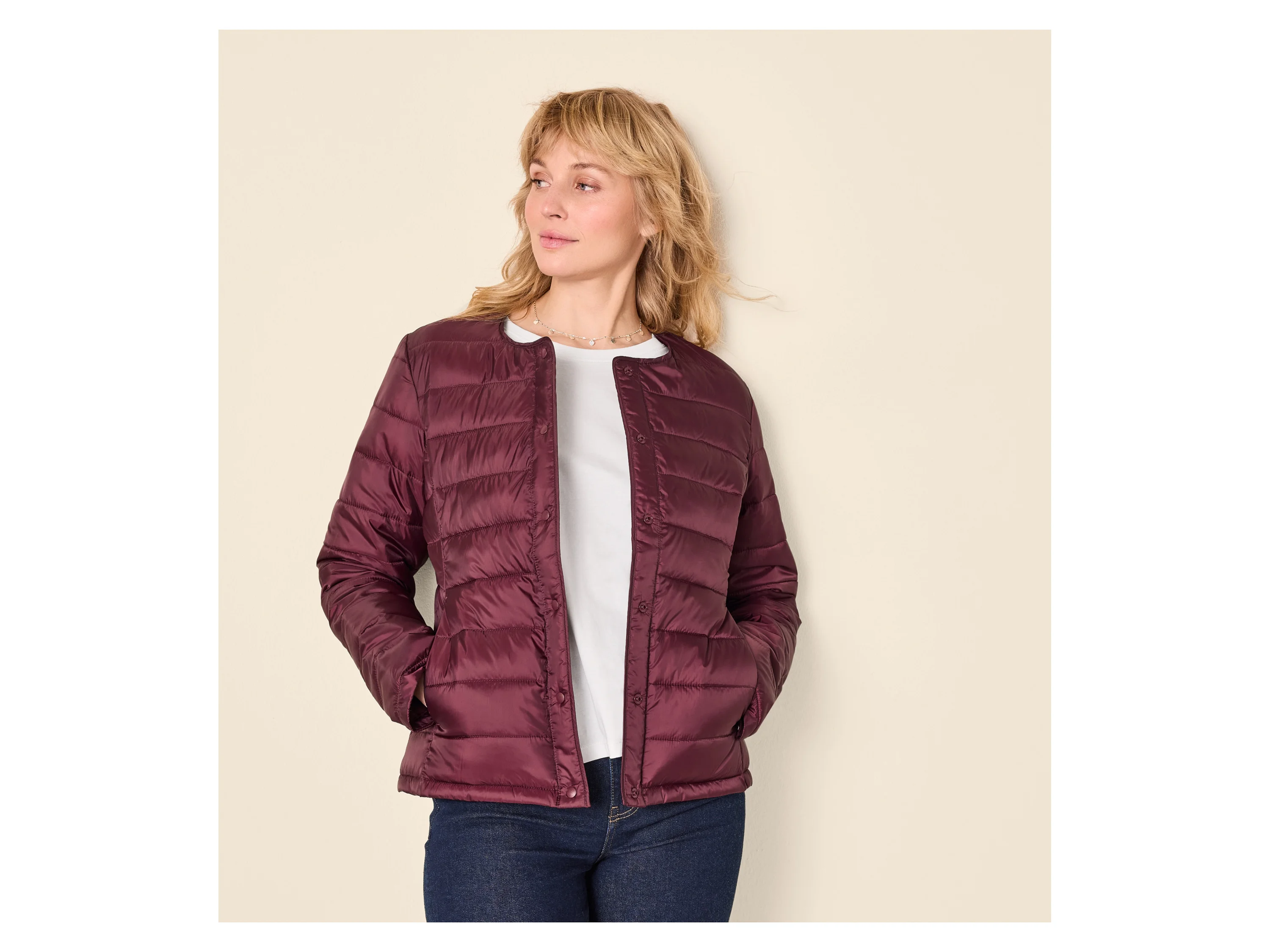 ESMARA® Damen Lightweight-Jacke (Bordeaux, S(36/38)) – Bild 2 von 4