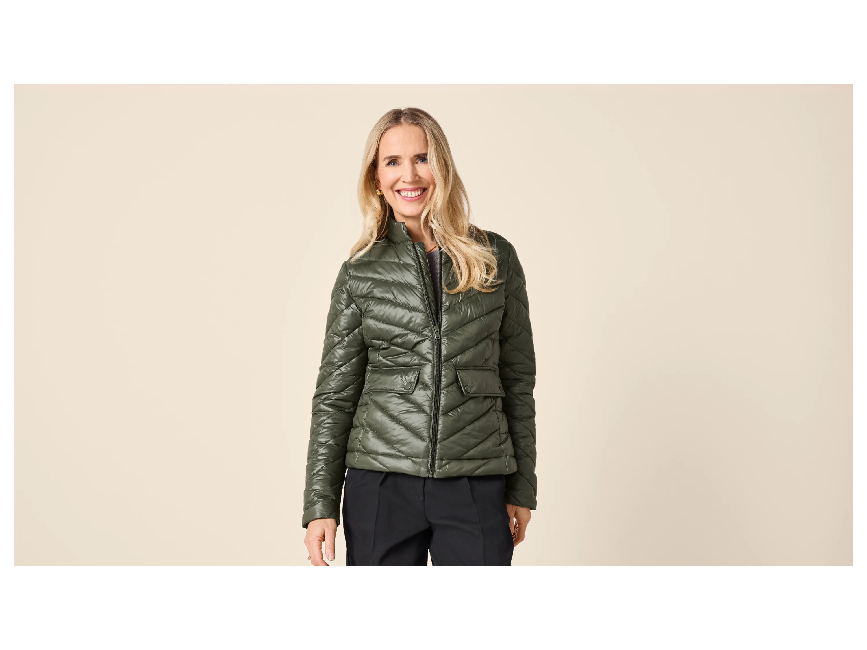 ESMARA® Damen Lightweight-Jacke (Olive, M(40/42)) – Bild 2 von 4