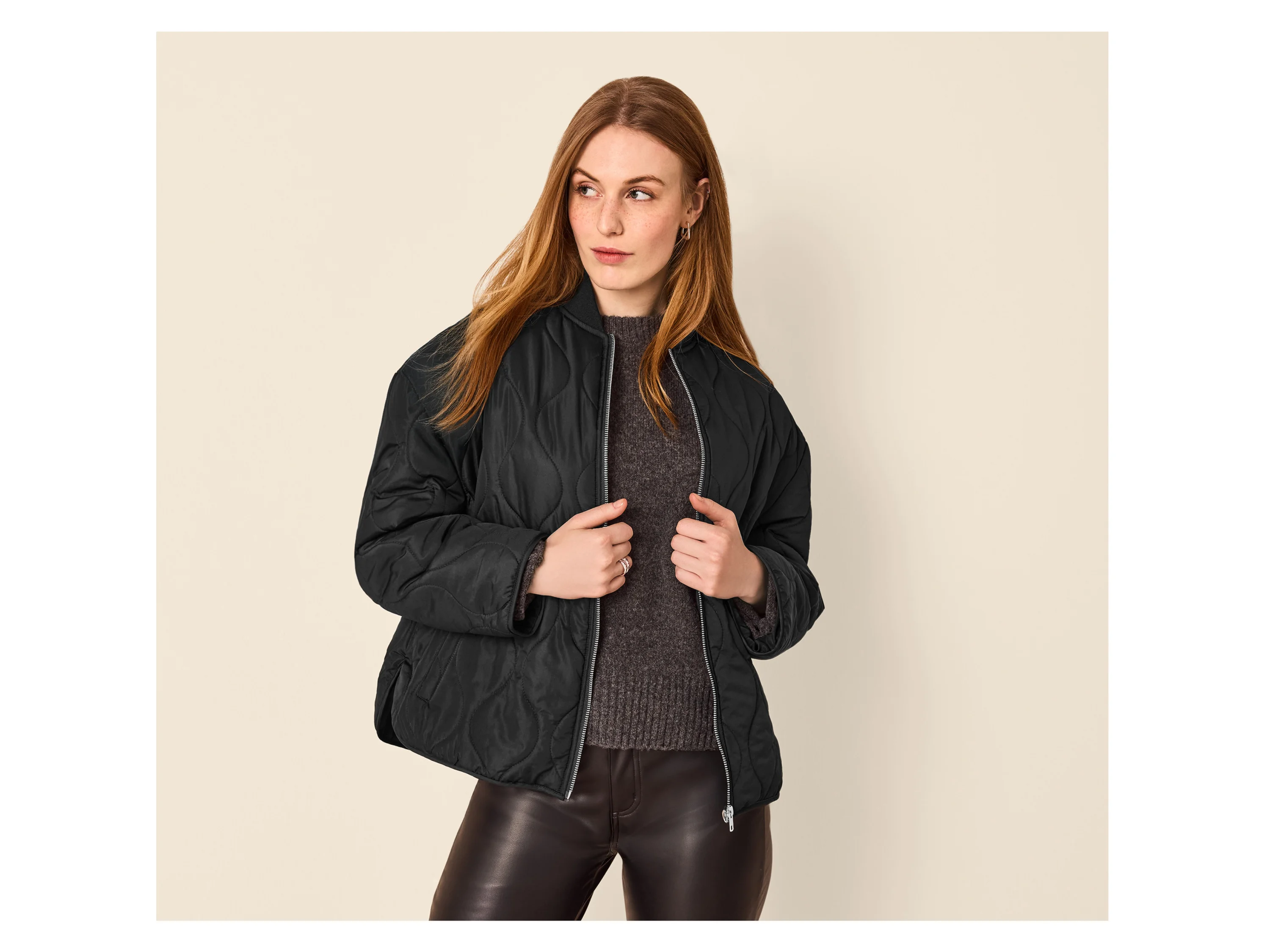 ESMARA® Damen Lightweight-Jacke (Schwarz, M(40/42)) – Bild 2 von 4