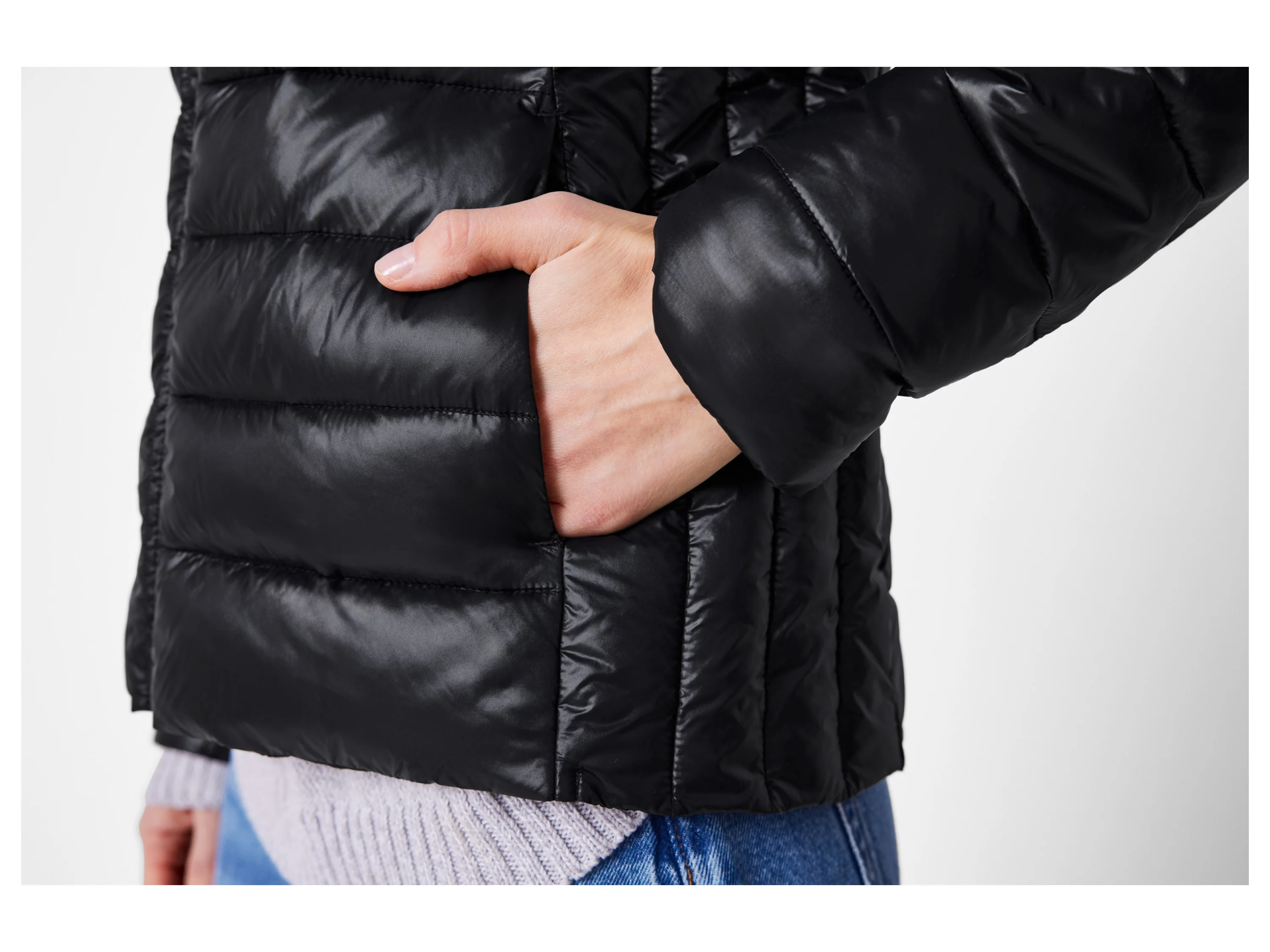 ESMARA® Damen Lightweight-Jacke (Schwarz, XS(32/34)) – Bild 4 von 4