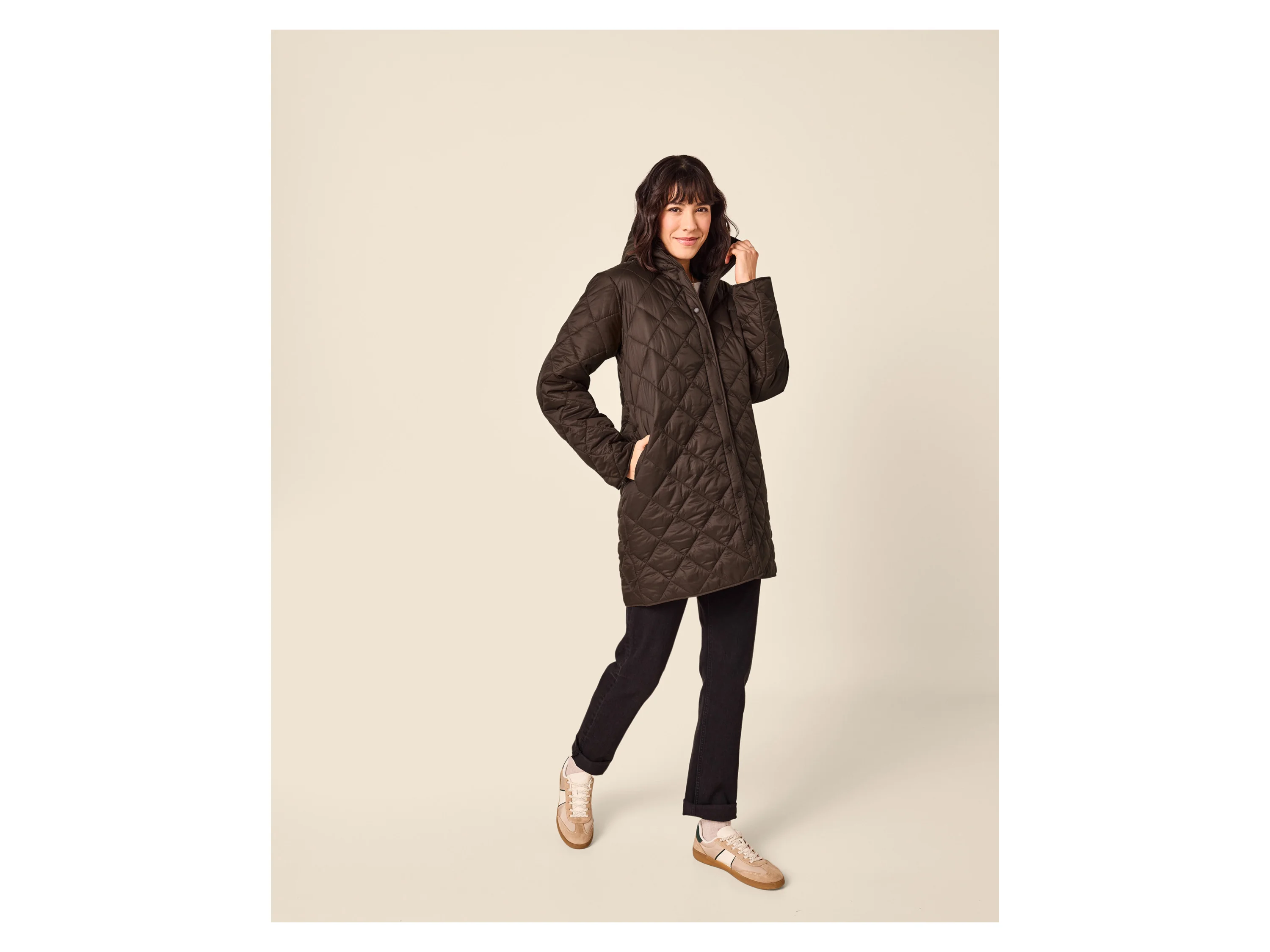 ESMARA® Damen Lightweight-Mantel (Braun, S(36/38)) – Bild 2 von 4