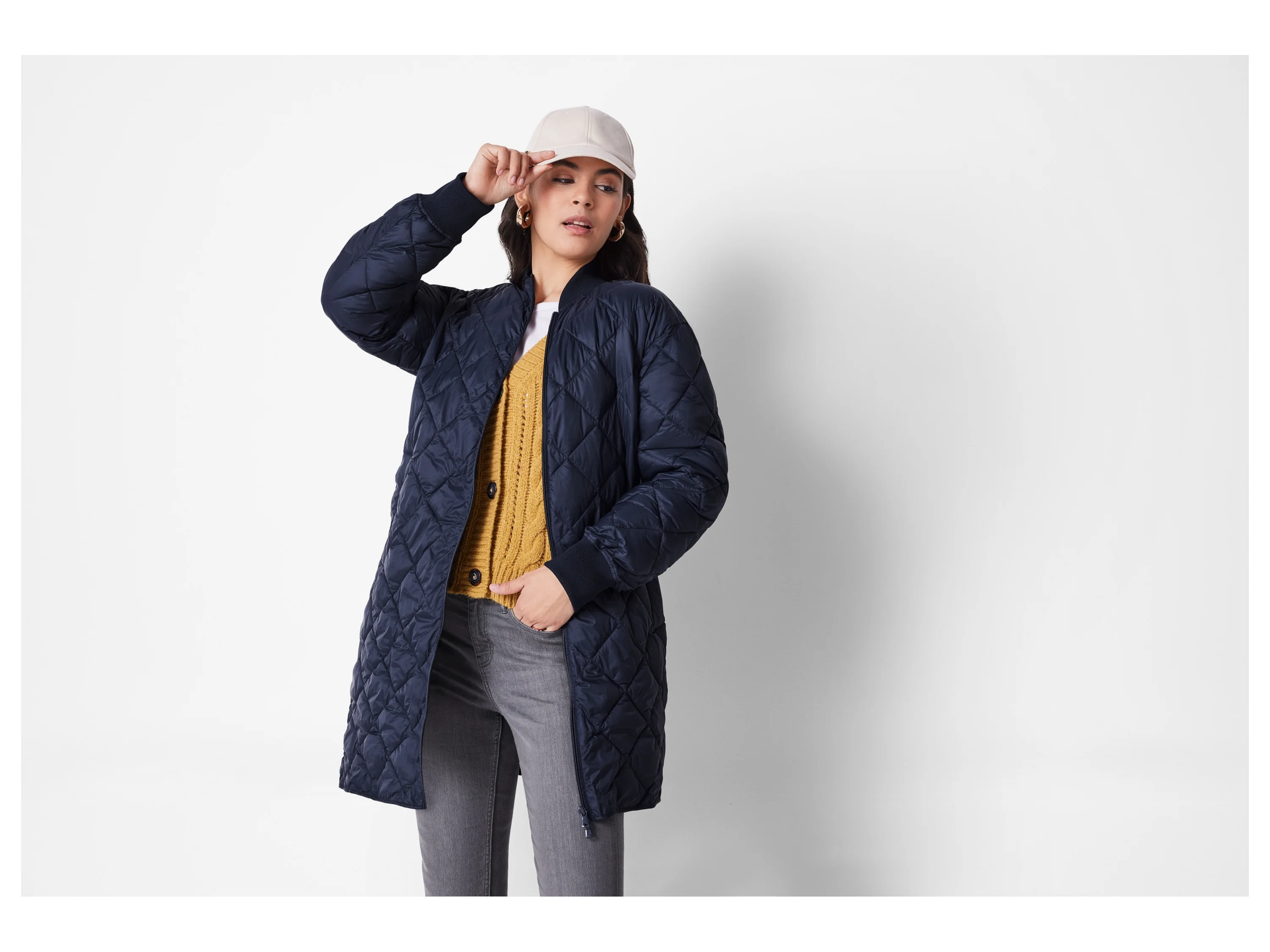 ESMARA® Damen Lightweight-Mantel (Navy, S(36/38)) – Bild 2 von 4