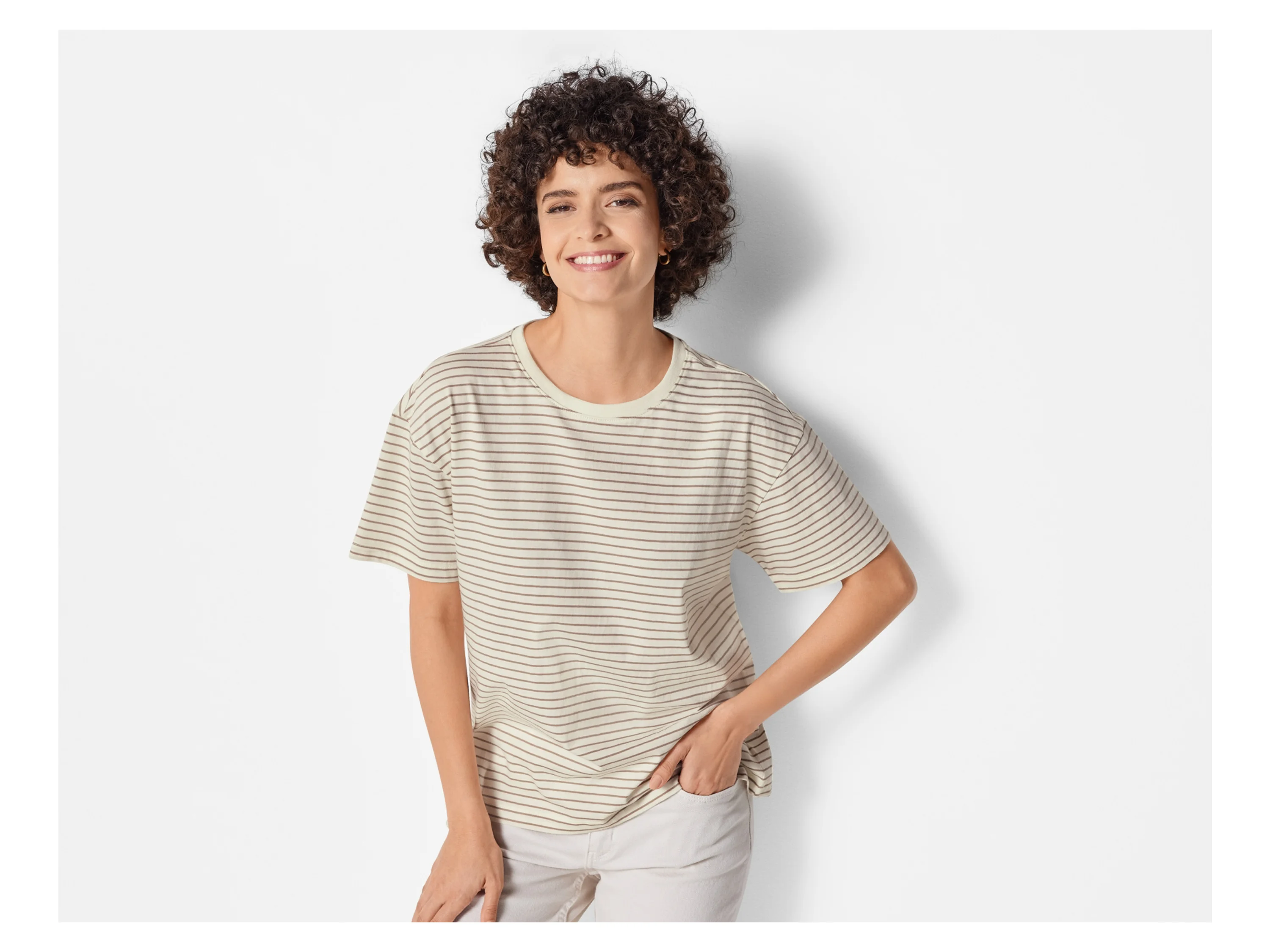 ESMARA® Damen Longshirt (Weiß, L (44/46)) – Bild 2 von 3