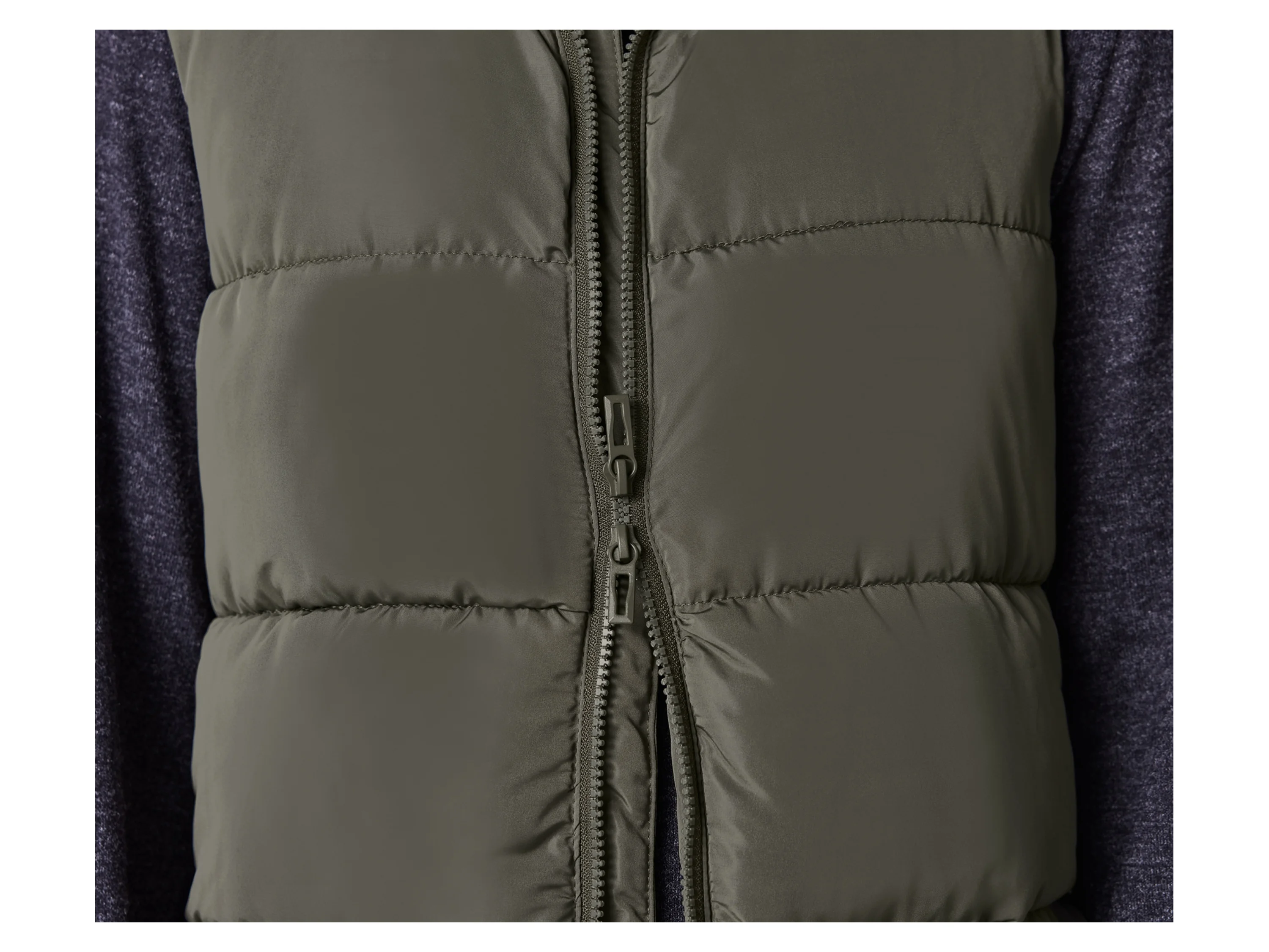 ESMARA® Damen Longweste, mit Kapuze (Oliv, XS(32/34)) – Bild 4 von 4