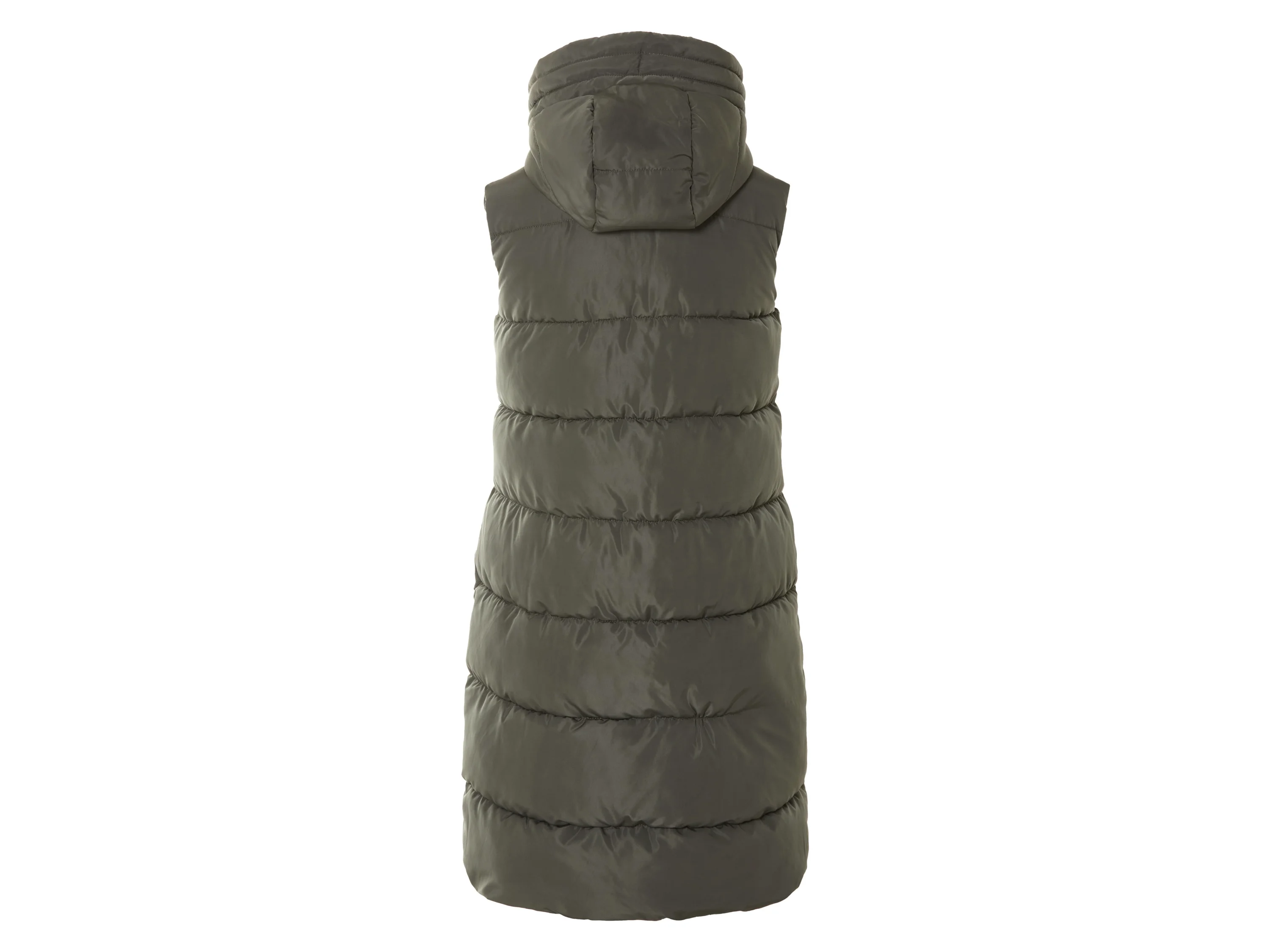 ESMARA® Damen Longweste, mit Kapuze (Oliv, S(36/38)) – Bild 3 von 4