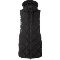 ESMARA® Damen Longweste, mit Kapuze (Schwarz, XS(32/34))