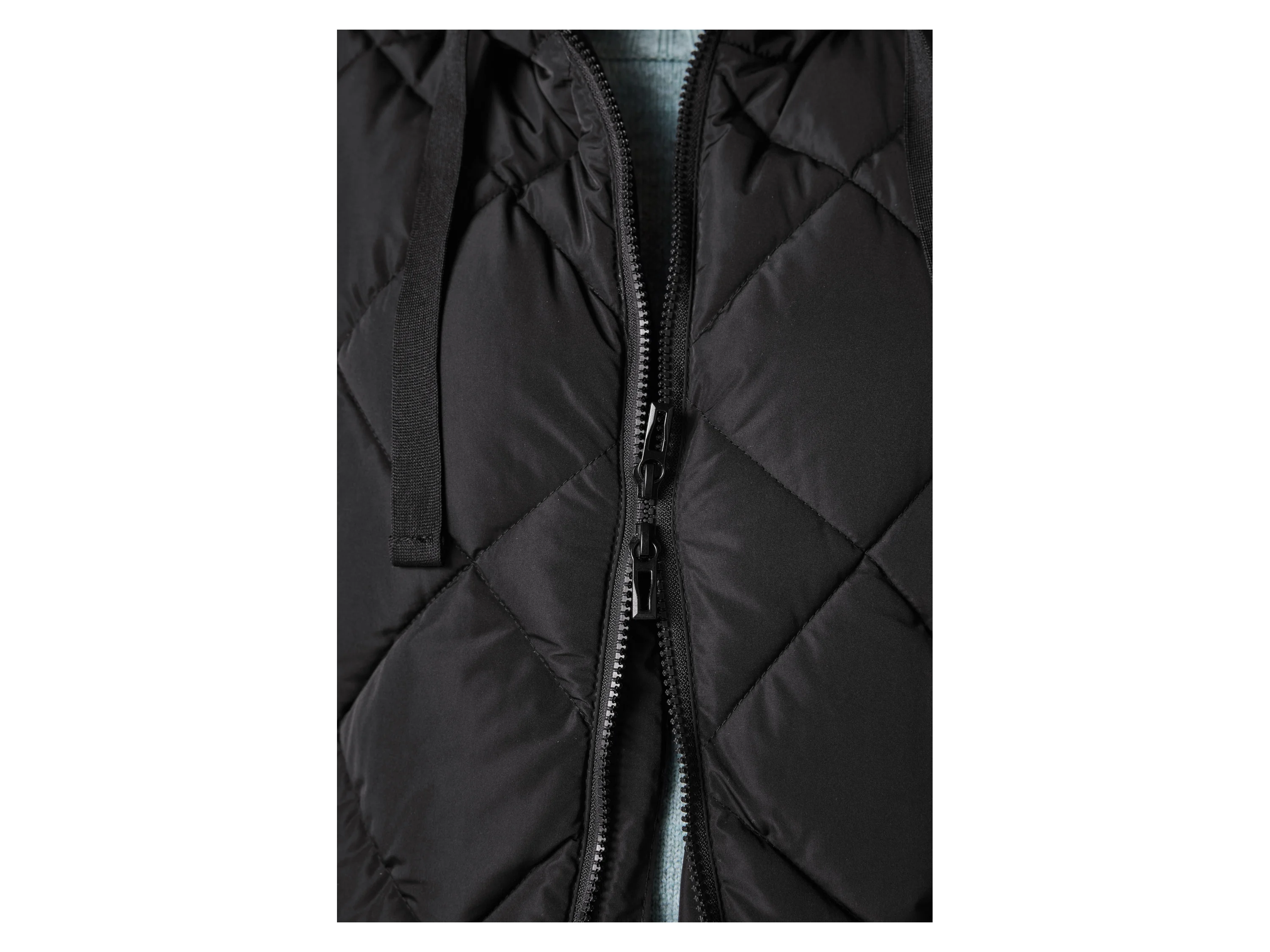 ESMARA® Damen Longweste, mit Kapuze (Schwarz, XS(32/34)) – Bild 4 von 4