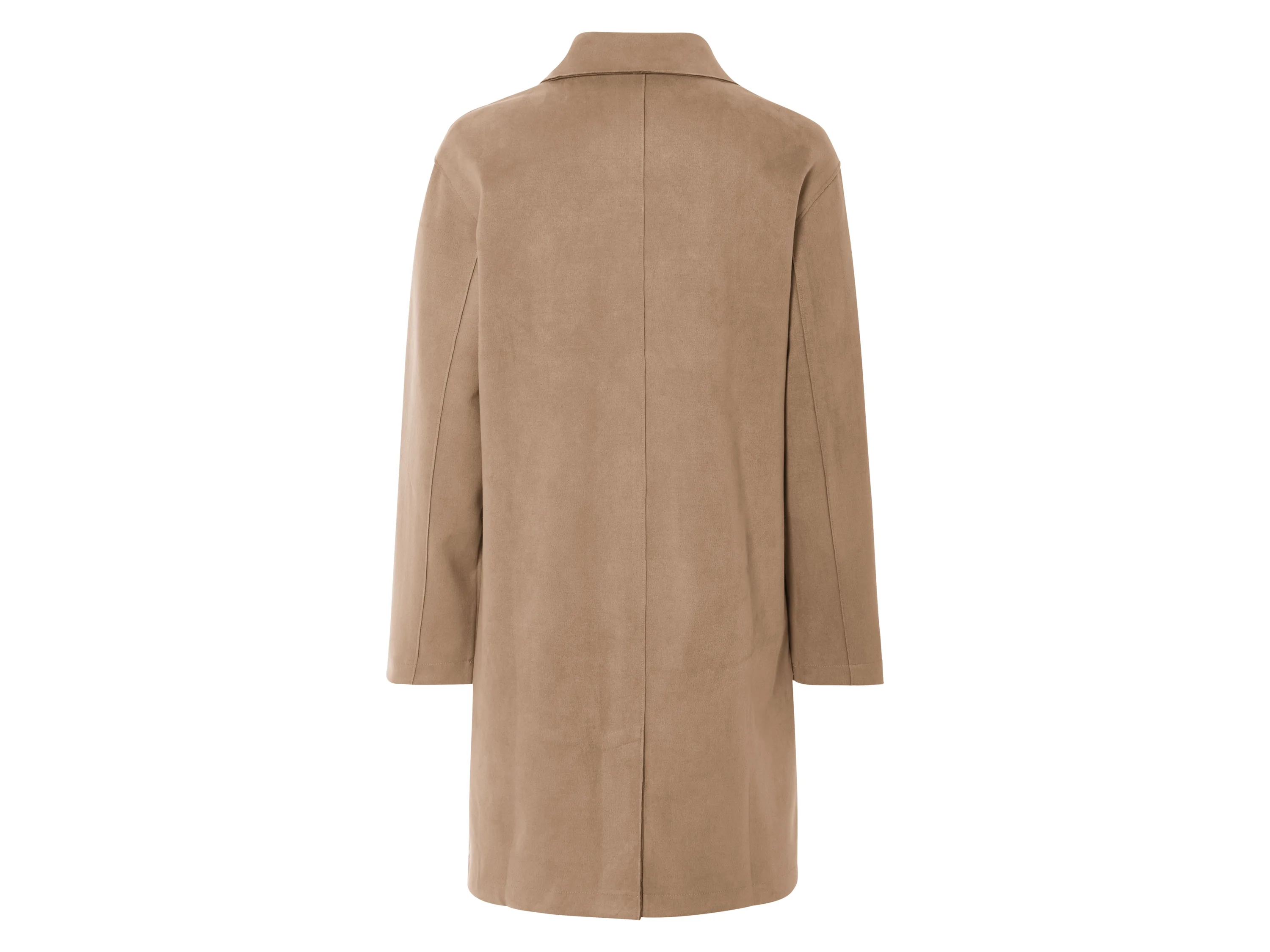 ESMARA® Damen Mantel, in eleganter Veloursoptik (Braun, 36) – Bild 3 von 4