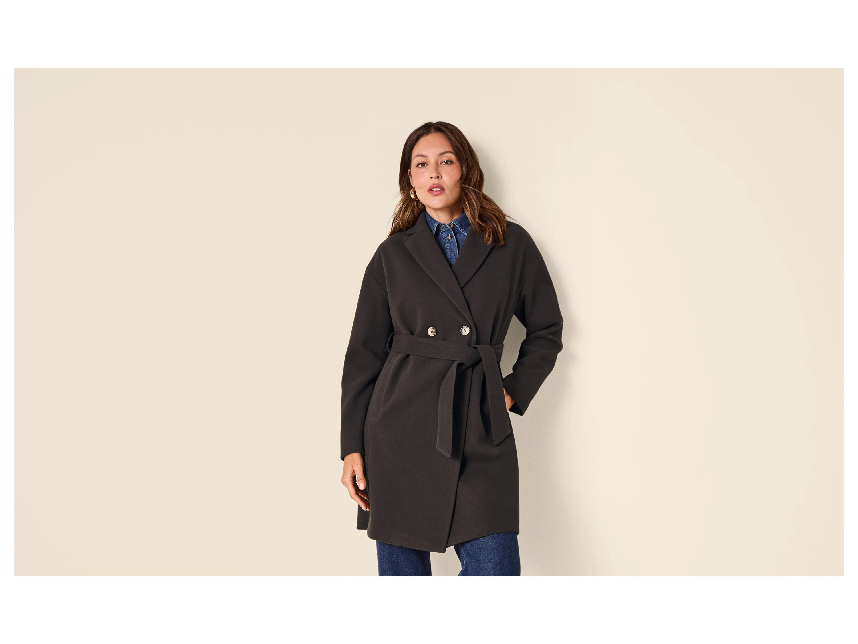 ESMARA® Damen Mantel (Braun, M(40/42)) – Bild 2 von 4