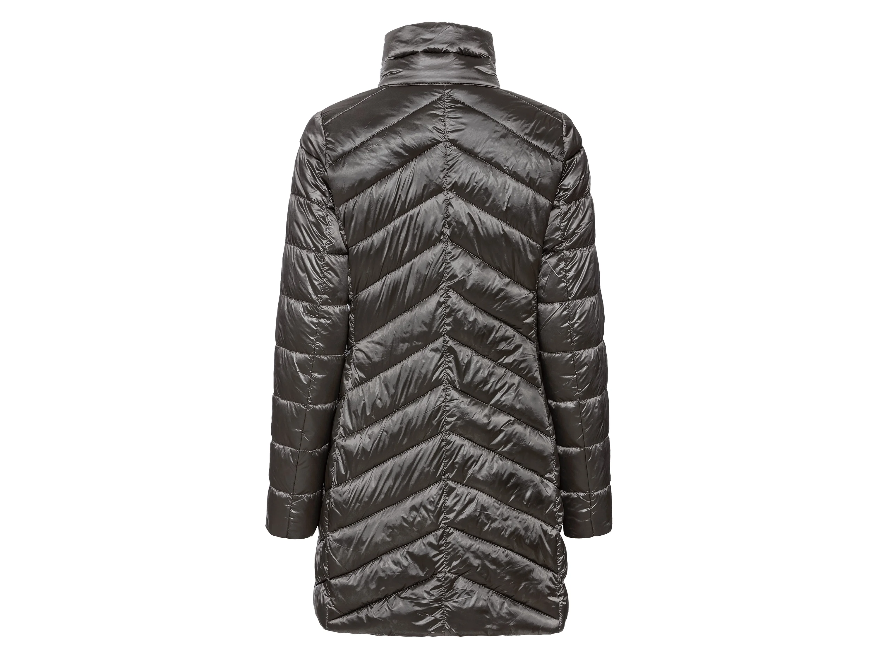 ESMARA® Damen Mantel Lightweight (grau metalic, XS(32/34)) – Bild 3 von 4