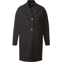 ESMARA® Damen Mantel Wolloptik (Schwarz, 34)