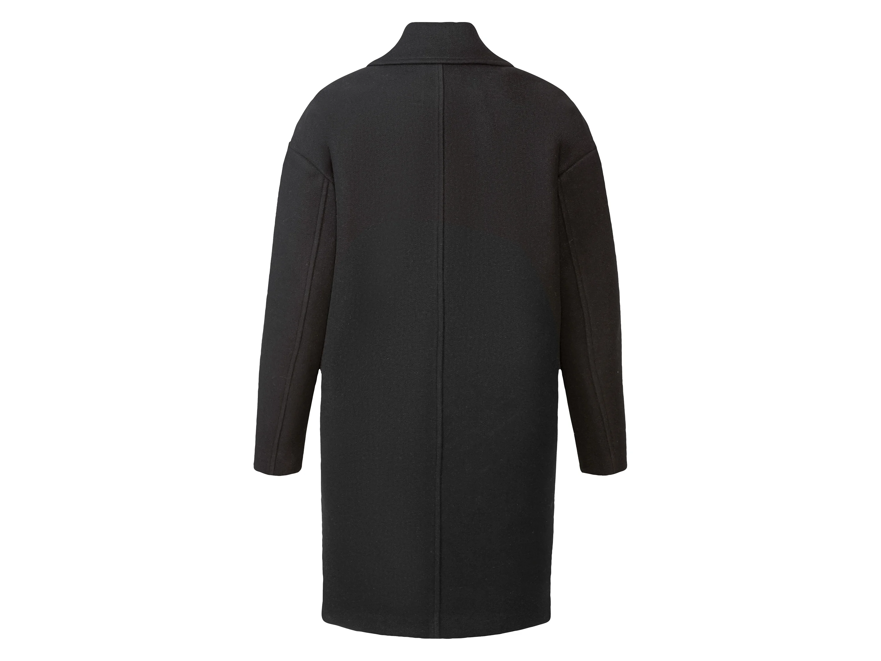 ESMARA® Damen Mantel Wolloptik (Schwarz, 34) – Bild 3 von 4