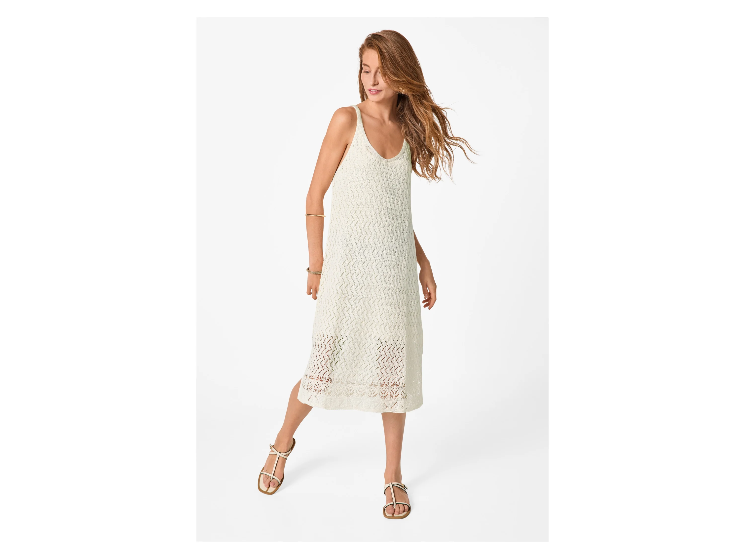 ESMARA® Damen Midi-Häkelkleid (Creme, S(36/38)) – Bild 2 von 4
