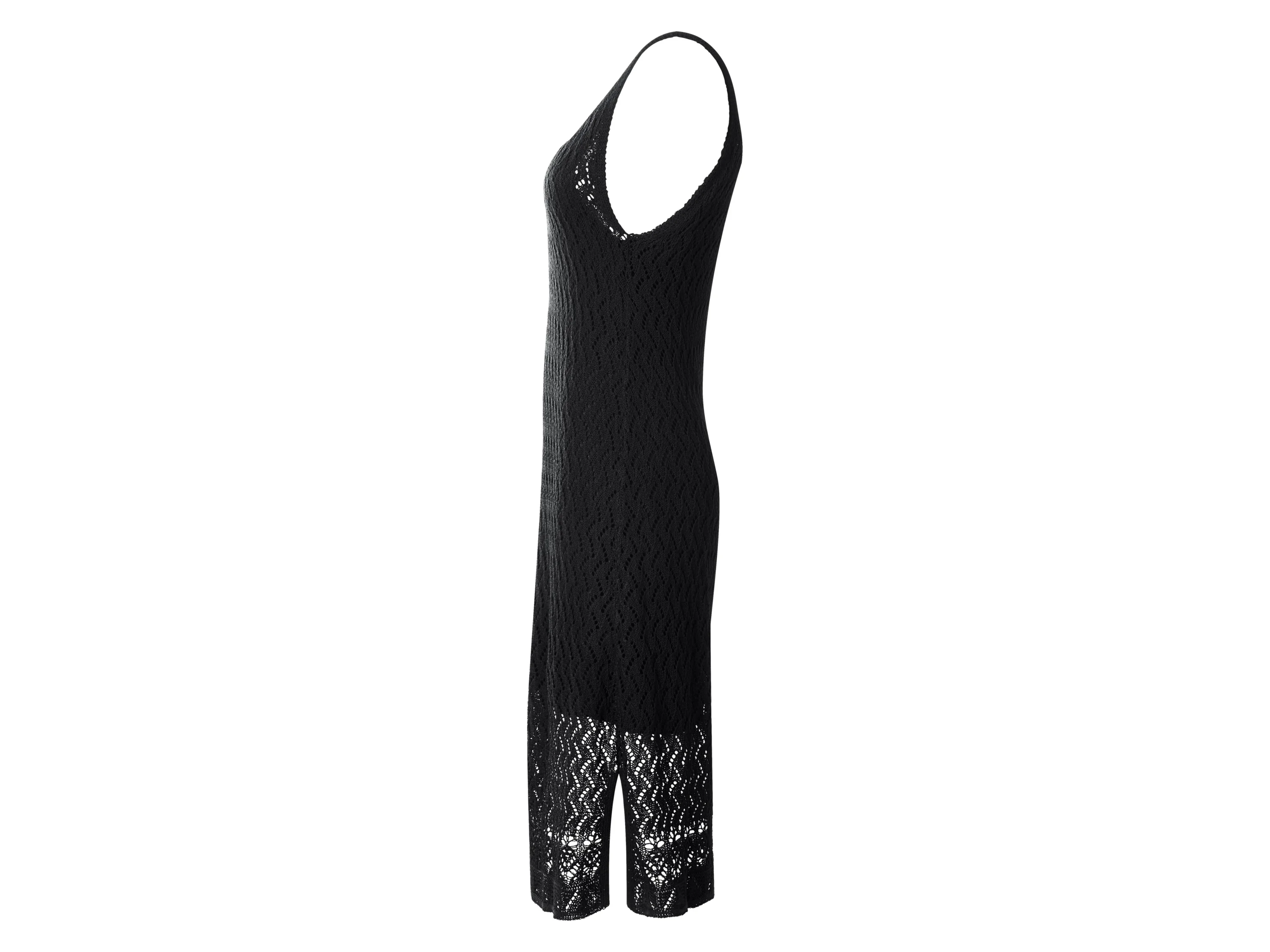 ESMARA® Damen Midi-Häkelkleid (Schwarz, S(36/38)) – Bild 3 von 4