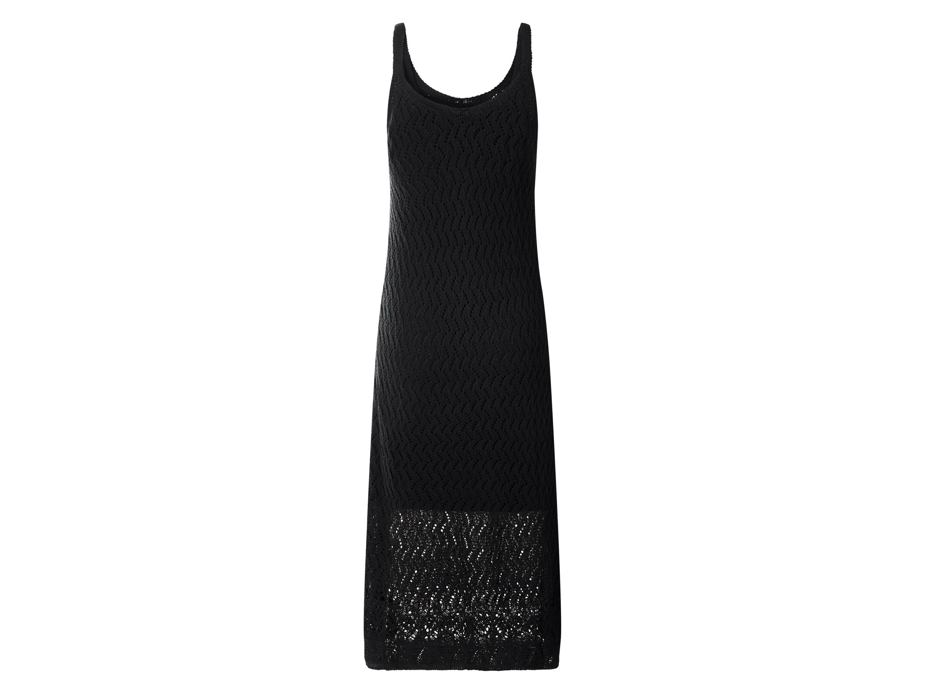 ESMARA® Damen Midi-Häkelkleid (Schwarz, S(36/38)) – Bild 4 von 4