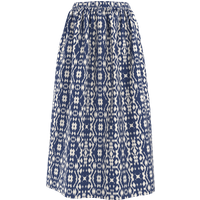ESMARA® Damen Midi-Rock (Blau, S(36/38))