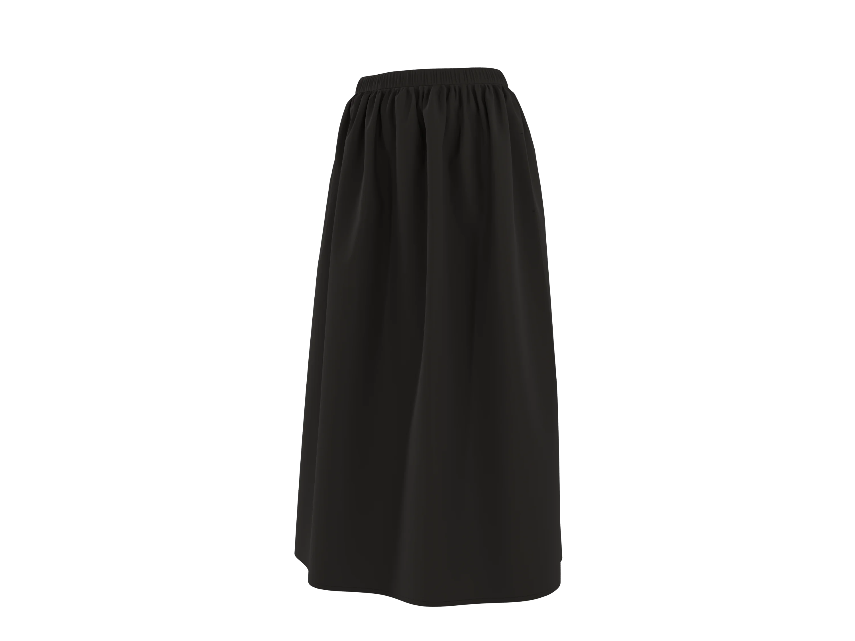 ESMARA® Damen Midi-Rock (Schwarz, M(40/42)) – Bild 3 von 3