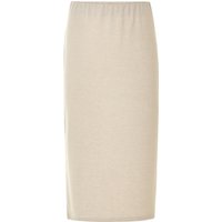 ESMARA® Damen Midi-Strickrock, figurbetont geschnitten (Beige, L(44/46))