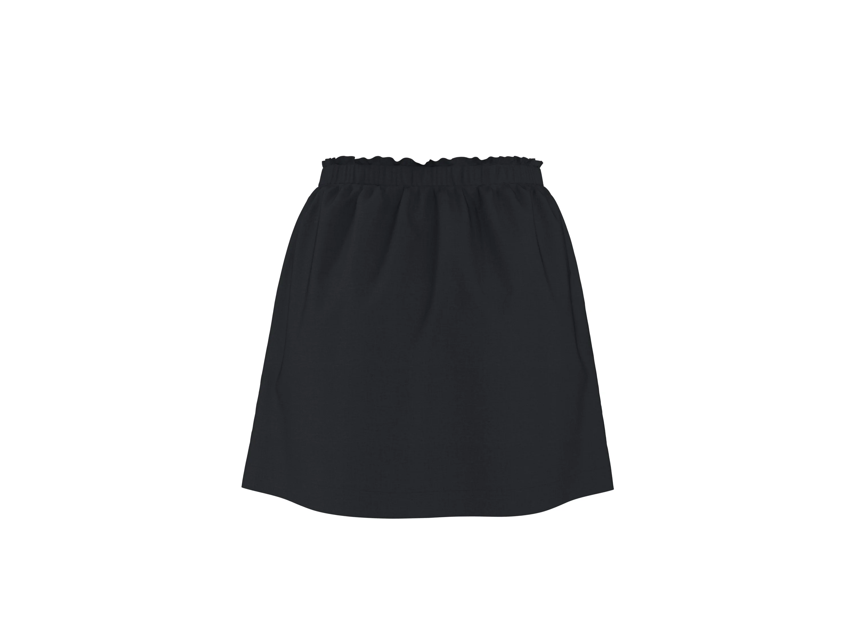 ESMARA® Damen Minirock mit Leinen (Schwarz, S (36/38)) – Bild 4 von 4