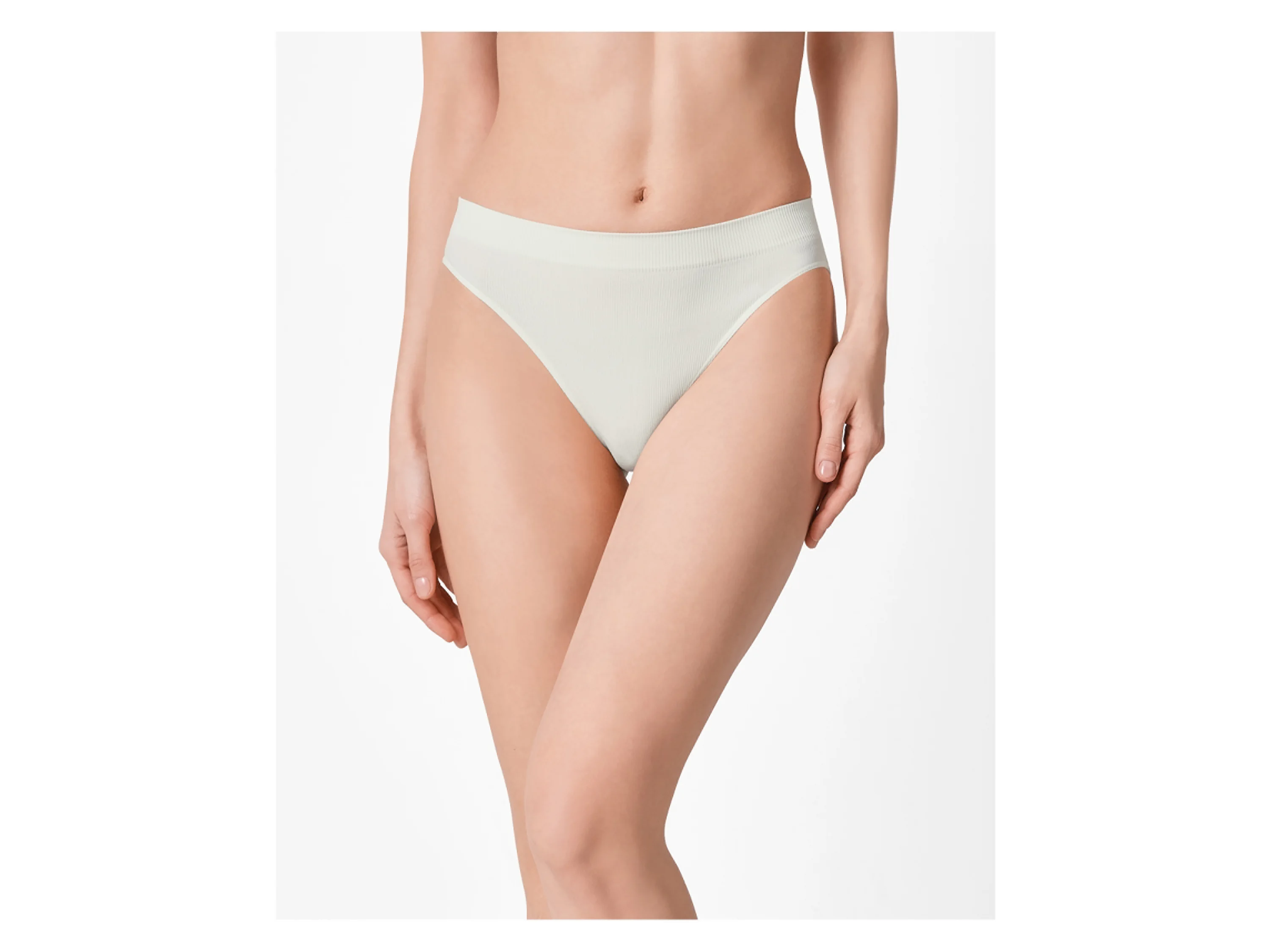 ESMARA® Damen Minislips, 2 Stück, seamless (Weiß, S(36/38)) – Bild 3 von 4