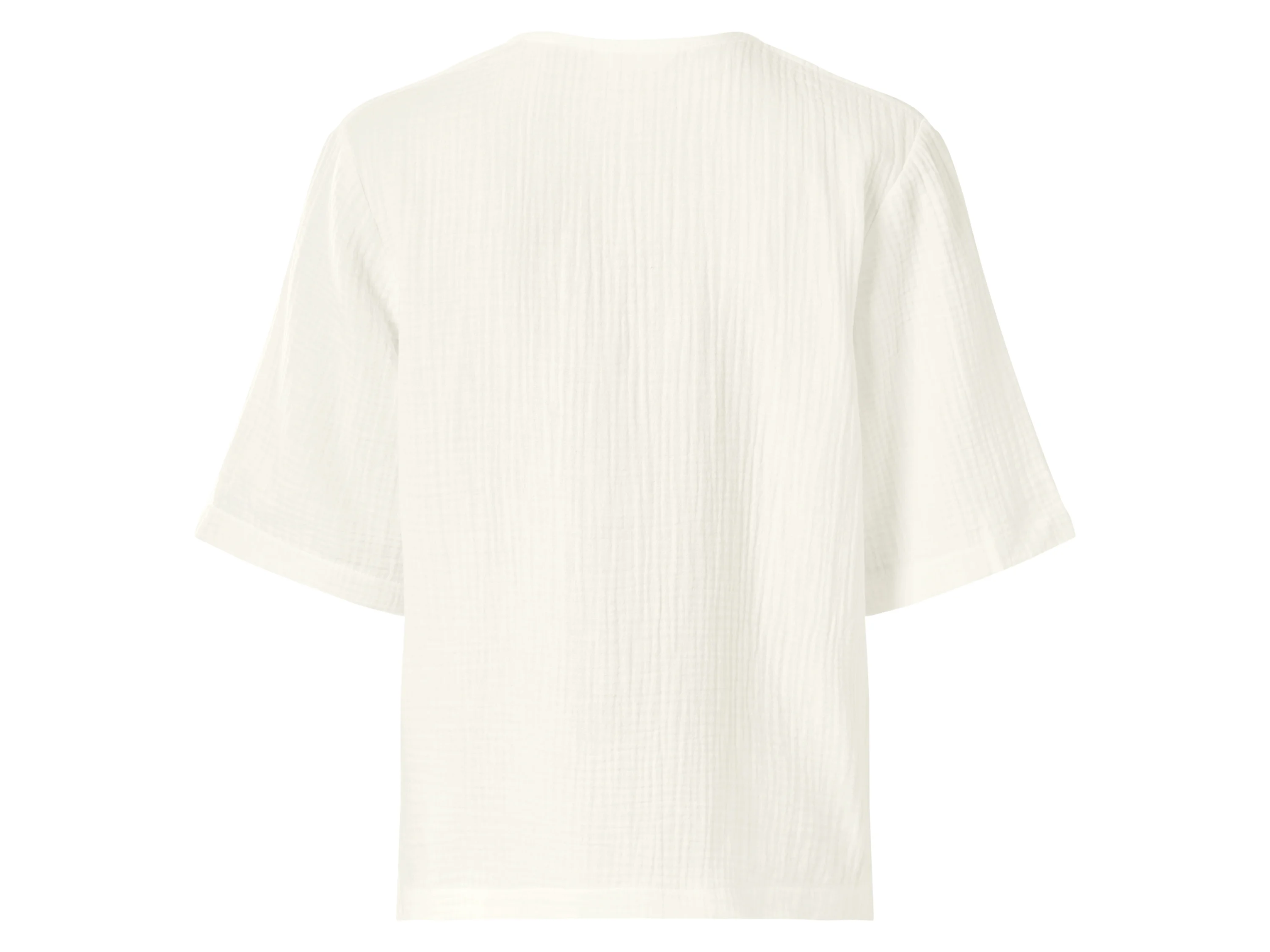 ESMARA® Damen Musselin-Bluse (Weiß, XS) – Bild 3 von 4