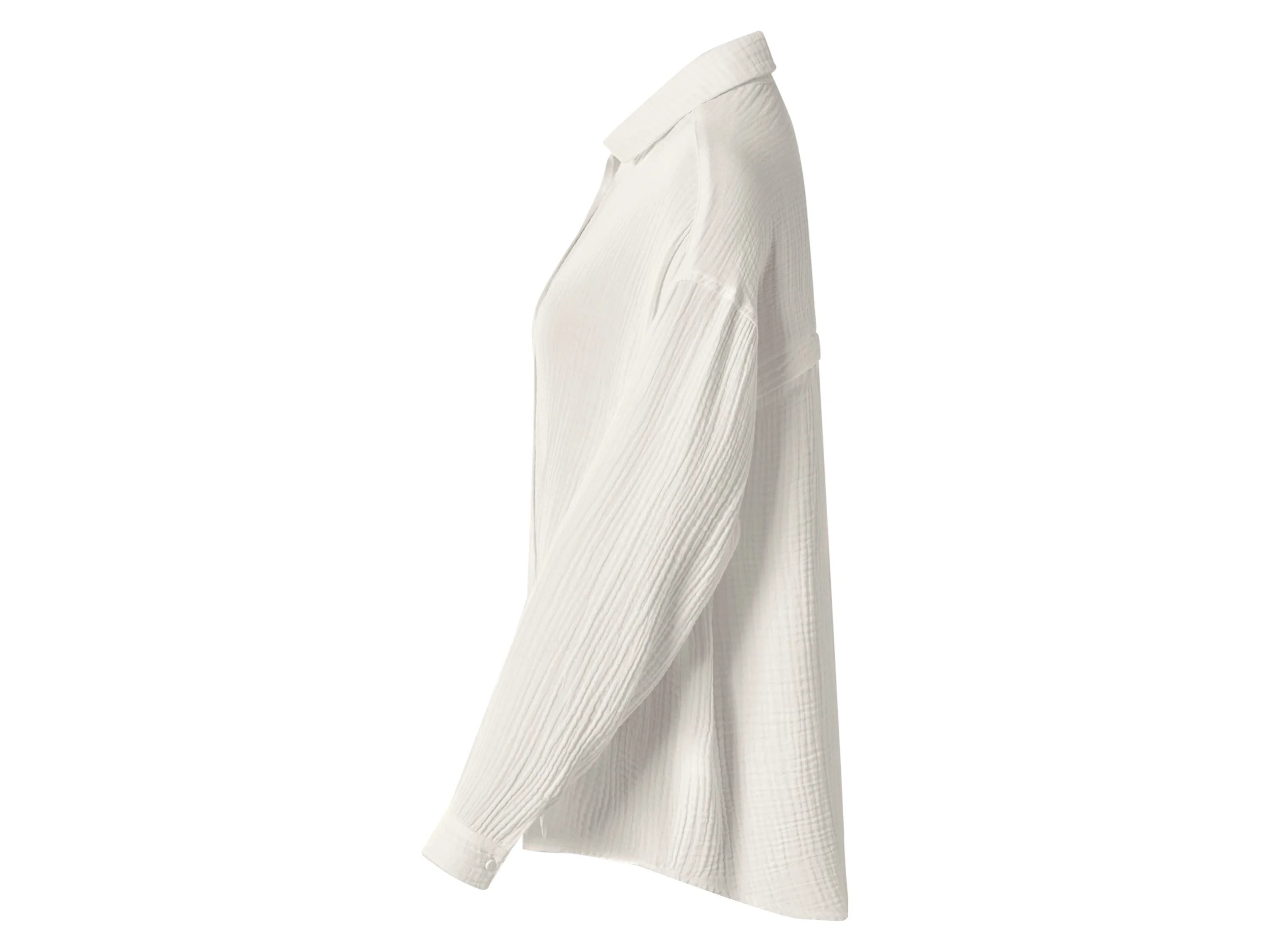 ESMARA® Damen Musselin-Bluse (Weiß, XS(32/34)) – Bild 4 von 4