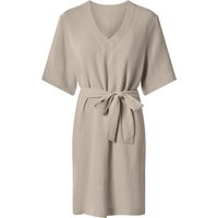 ESMARA® Damen Musselinkleid (Beige, S(36/38))