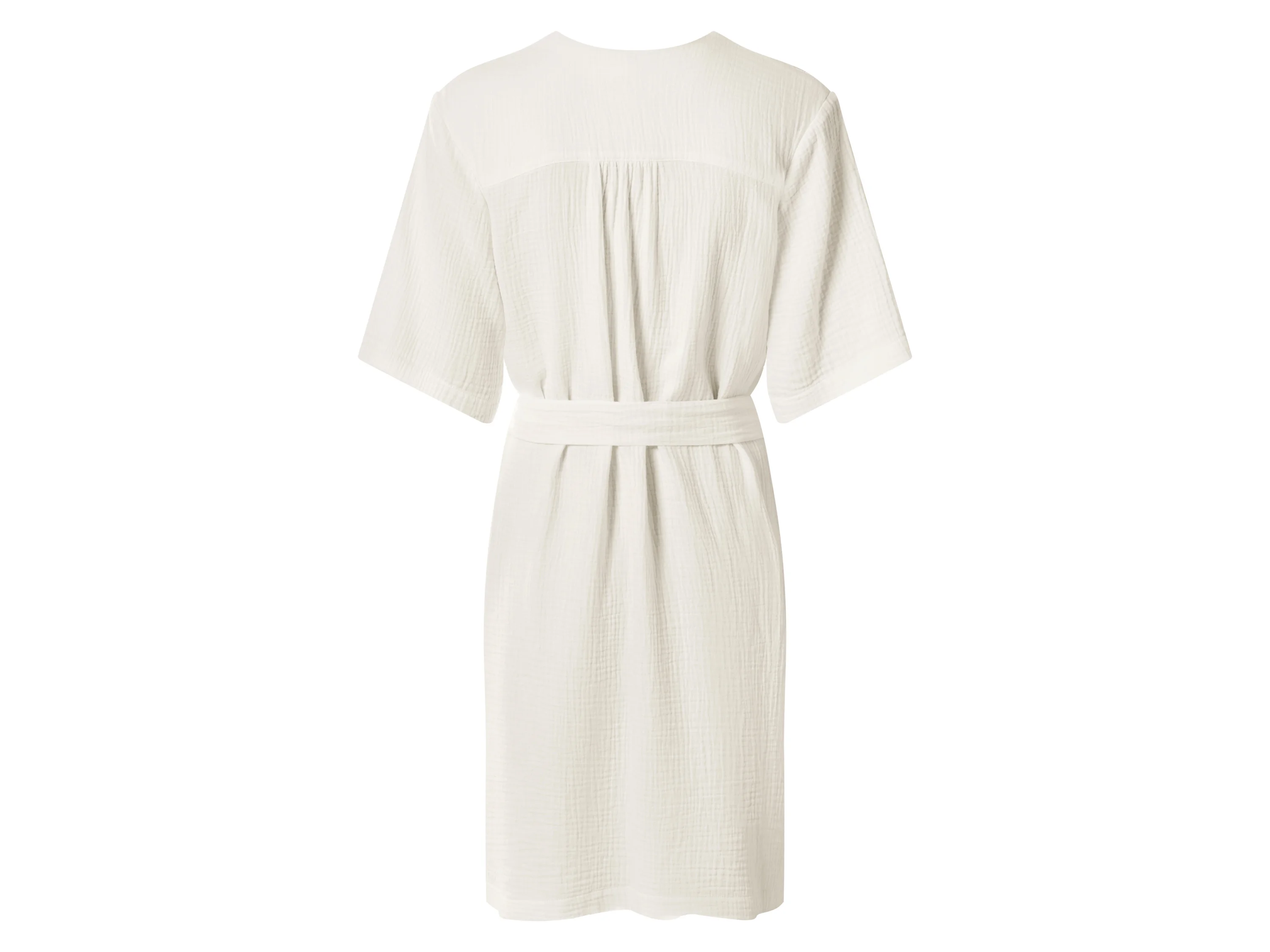 ESMARA® Damen Musselinkleid (Weiß, S(36/38)) – Bild 3 von 4
