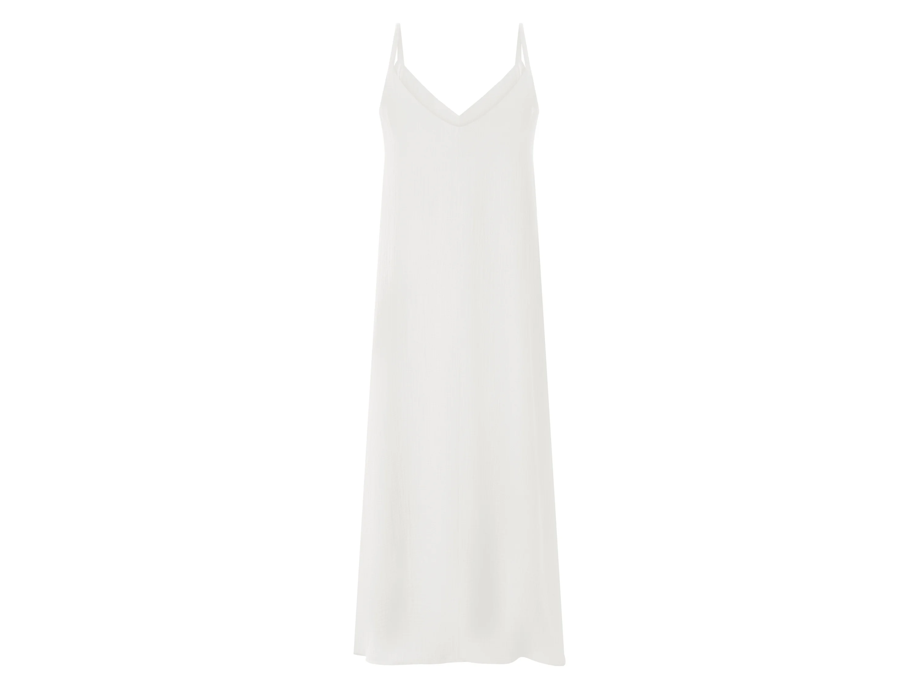 ESMARA® Damen Musselinkleid (Weiß, L(44/46)) – Bild 3 von 4