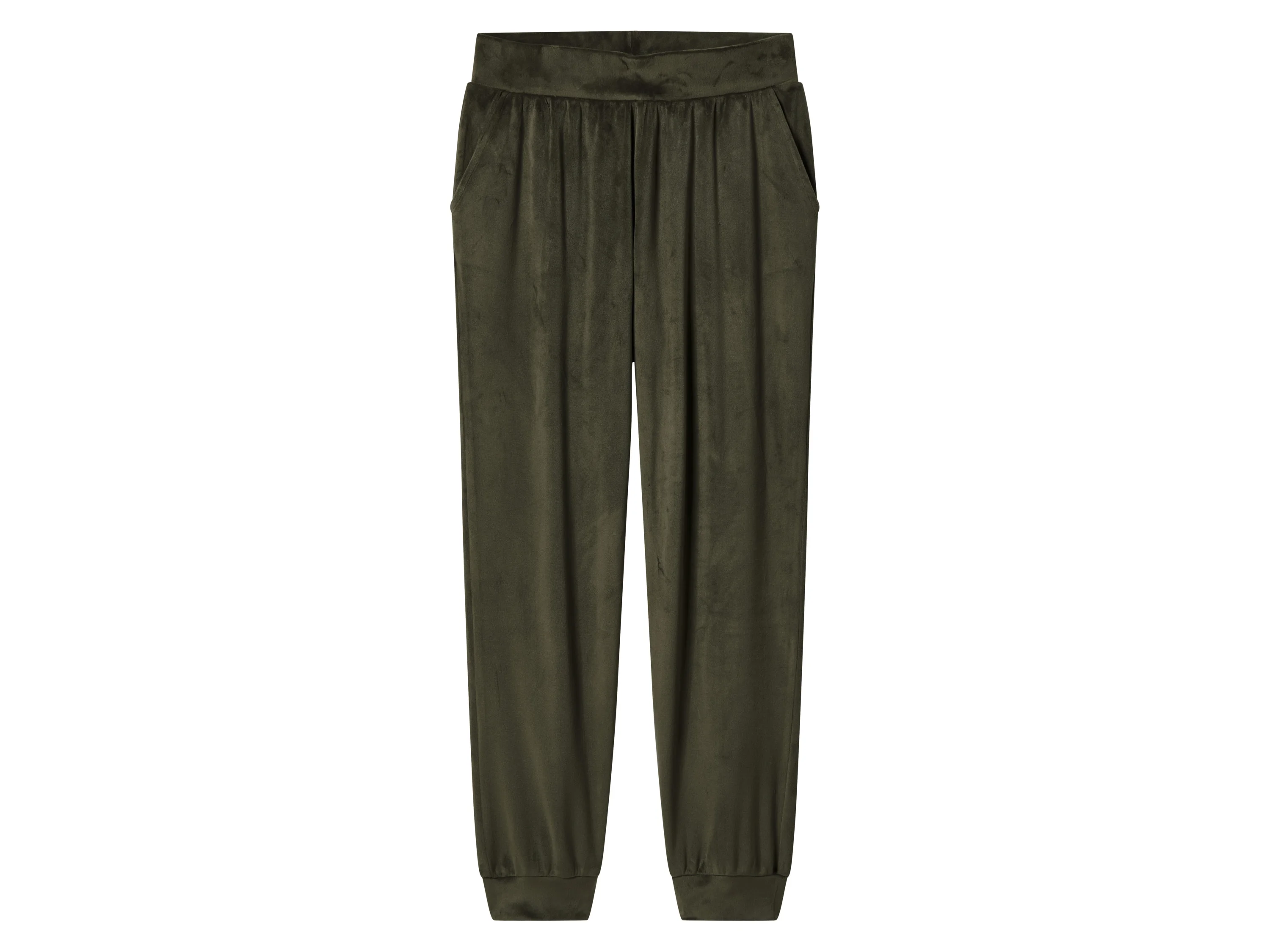 ESMARA® Damen Nicki-Hausanzug, 2-teilig (Khaki, XS(32/34)) – Bild 4 von 4