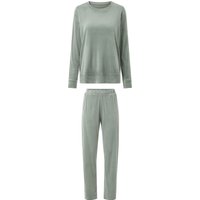 ESMARA® Damen Nicki-Pyjama (Grün, XS(32/34))