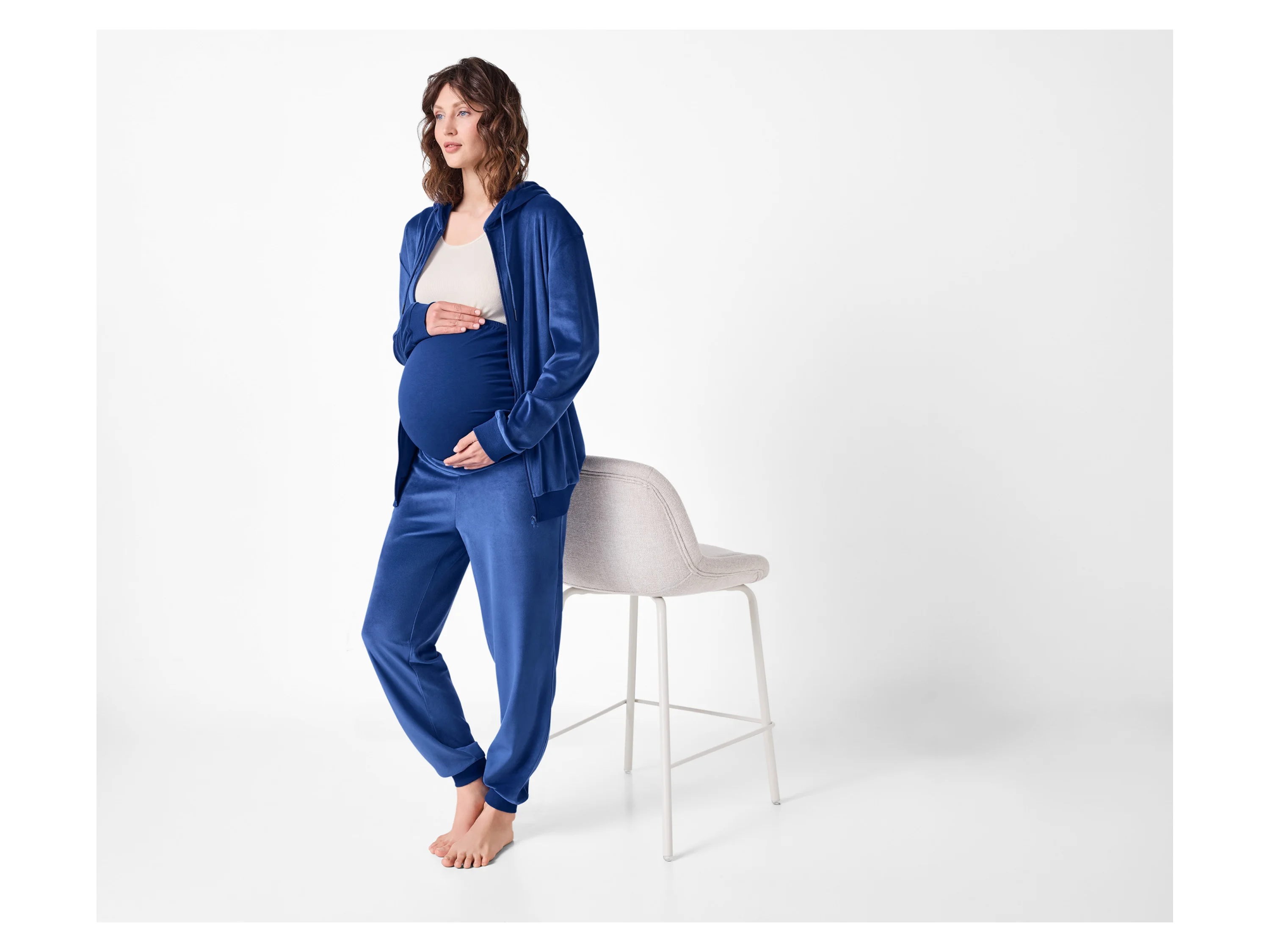 ESMARA® Damen Nickianzug Umstandsmode (Blau, L(44/46)) – Bild 2 von 4