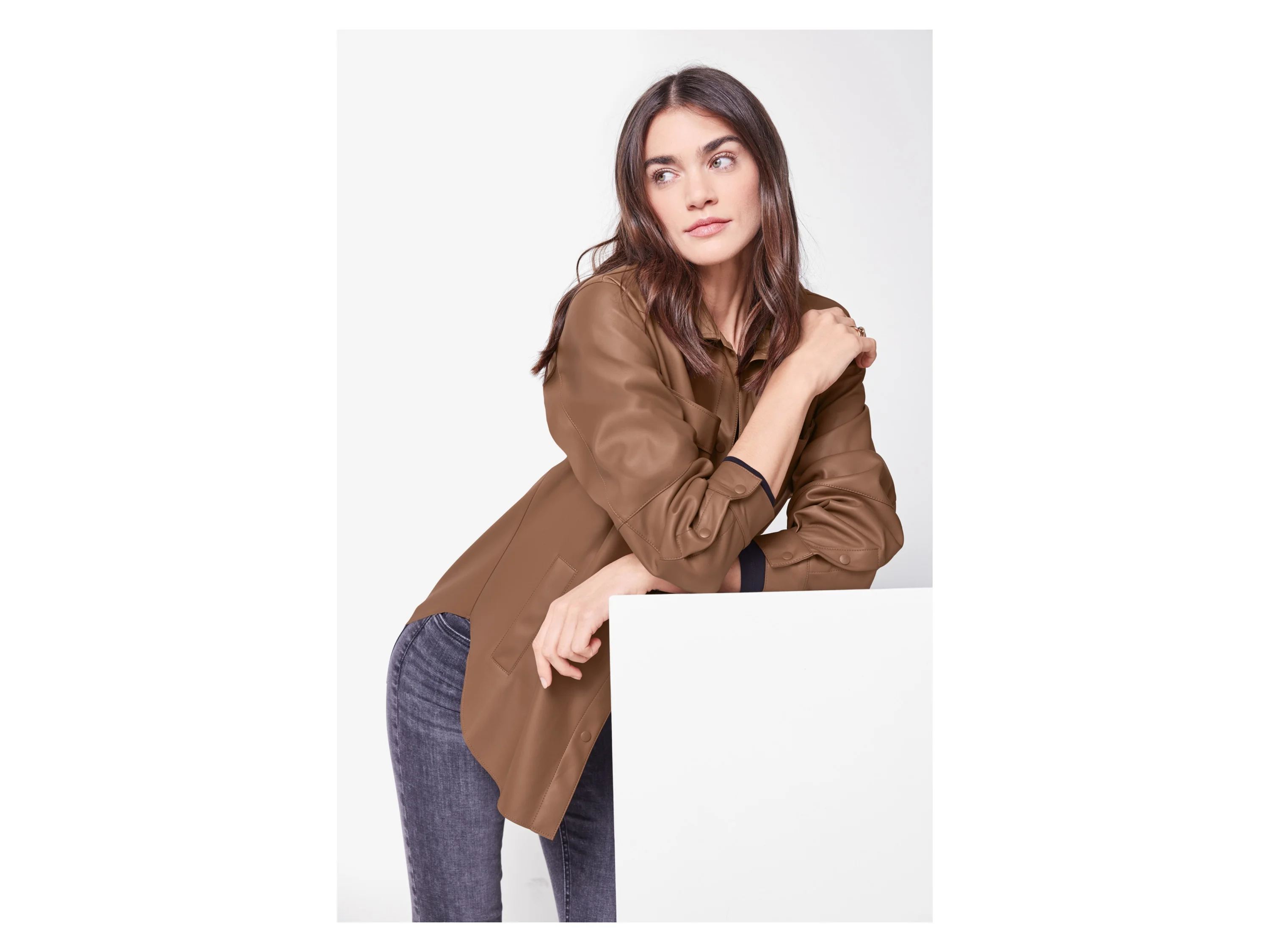 ESMARA® Damen Overshirt (Braun, M(40/42)) – Bild 2 von 4