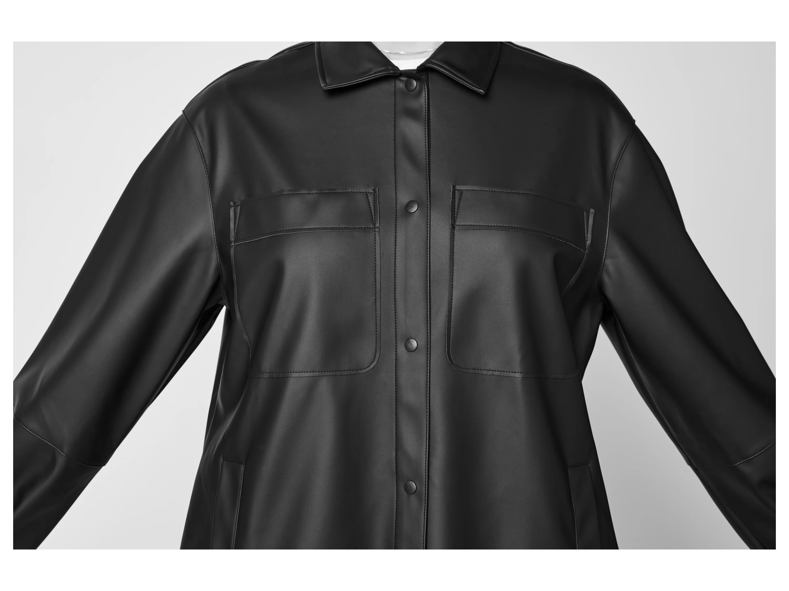 ESMARA® Damen Overshirt (Schwarz, L(44/46)) – Bild 4 von 4