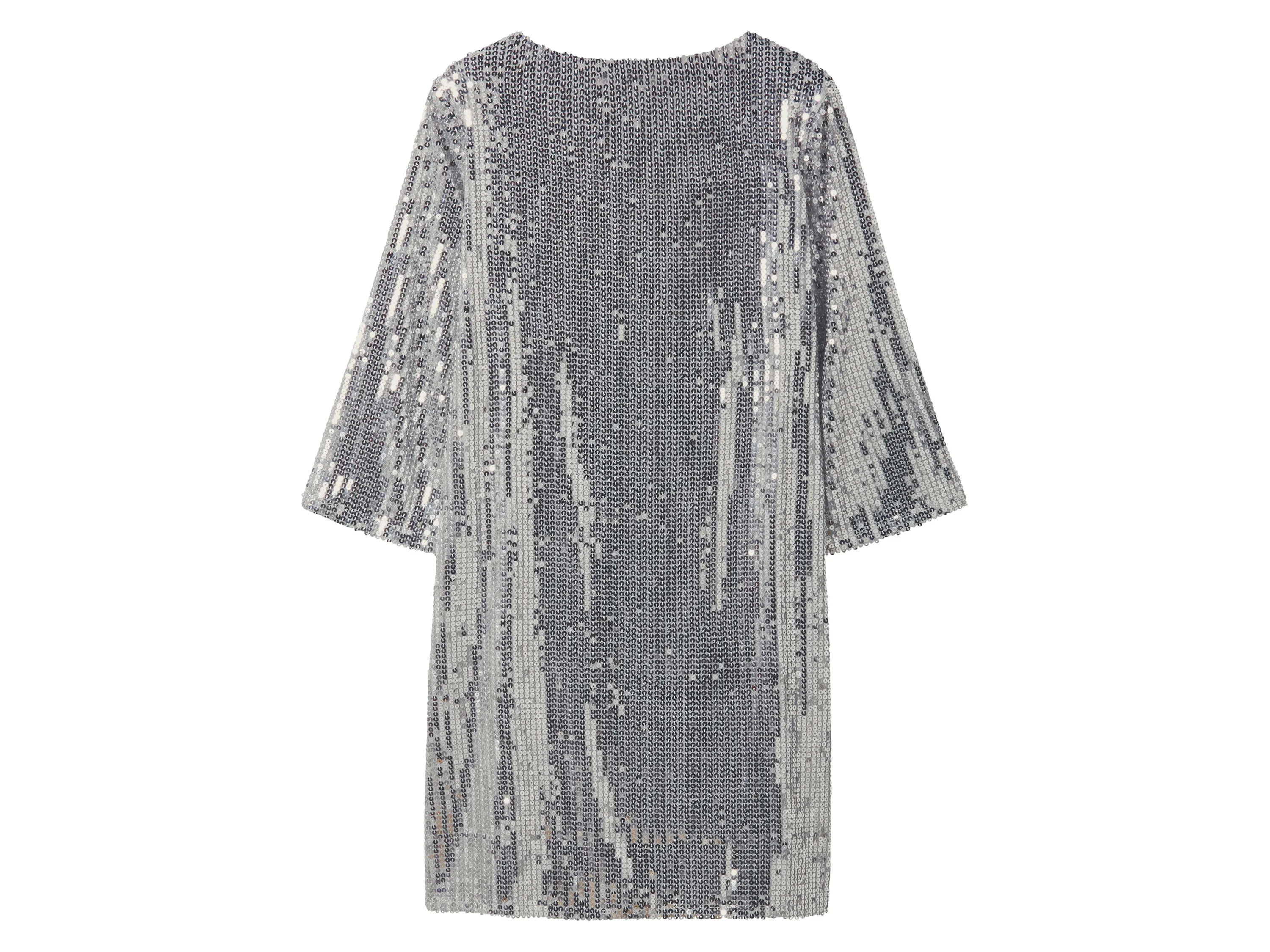 ESMARA® Damen Pailletten-Kleid (Silber, S (36/38)) – Bild 3 von 3