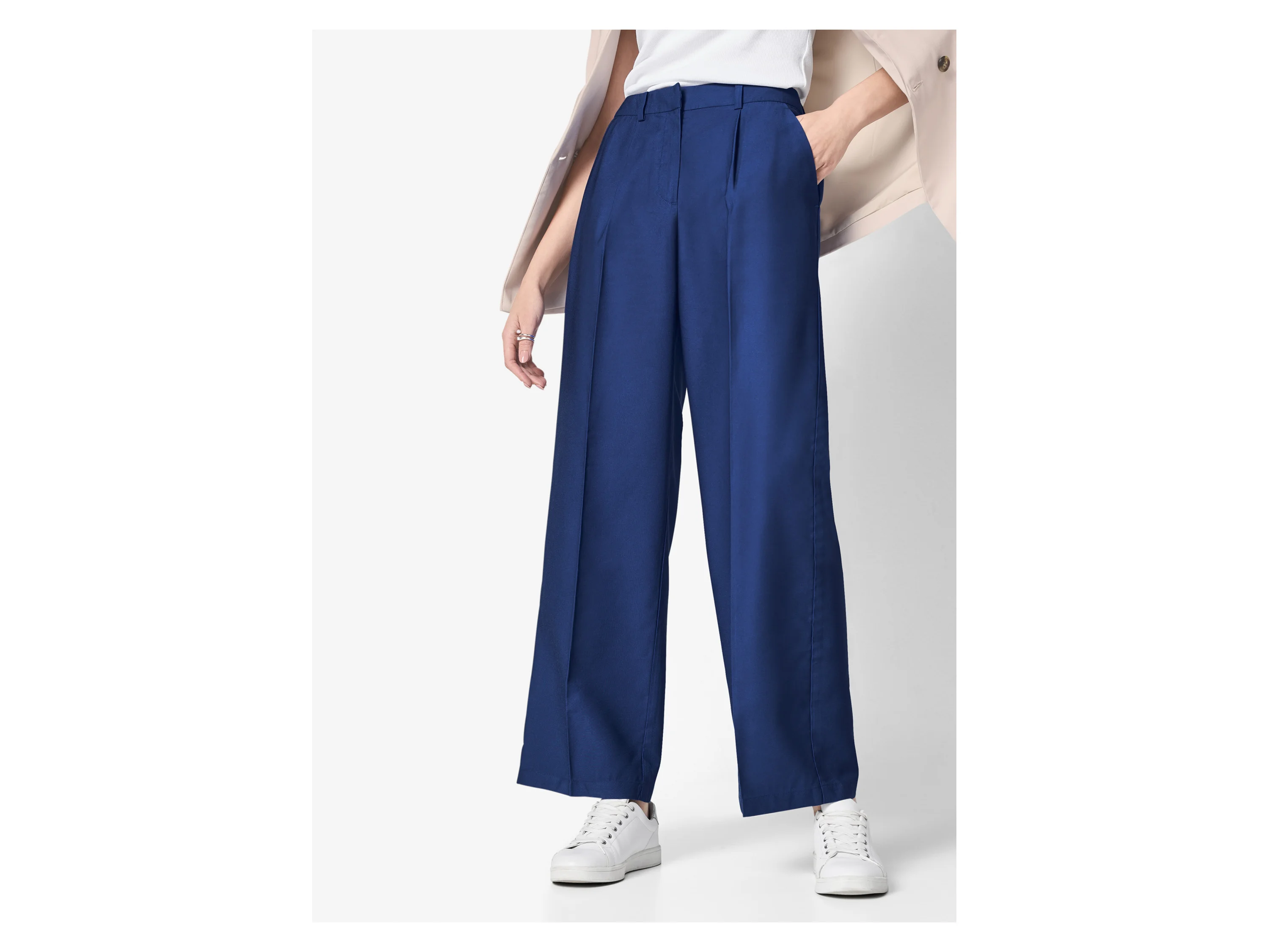 ESMARA® Damen Palazzohose (Blau, 36) – Bild 2 von 4