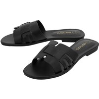 ESMARA® Damen Pantoletten (Schwarz, 39)