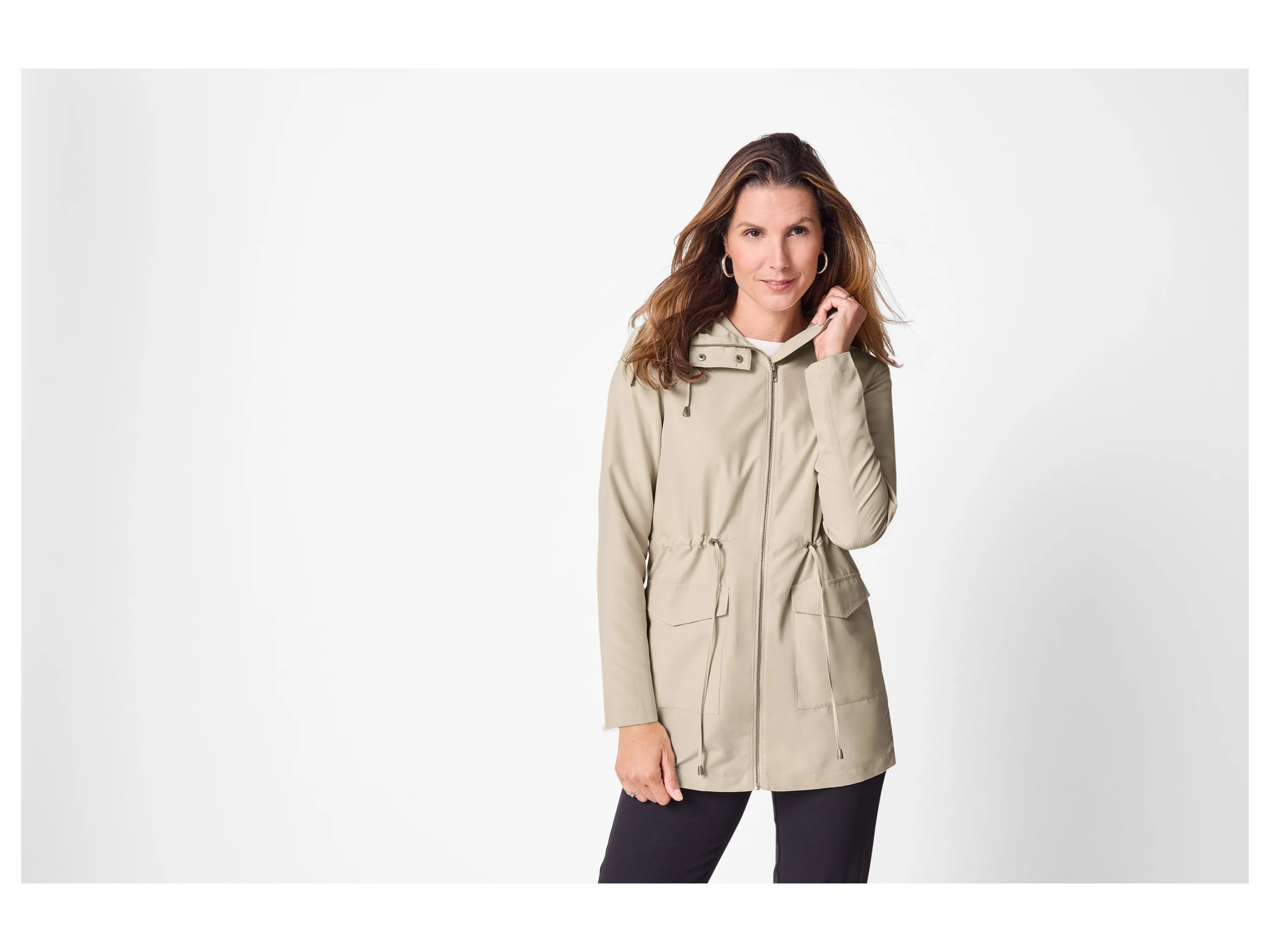 ESMARA® Damen Parka (Beige, 40) – Bild 2 von 4