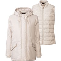 ESMARA® Damen Parka mit Weste (Beige, XS(32/34))