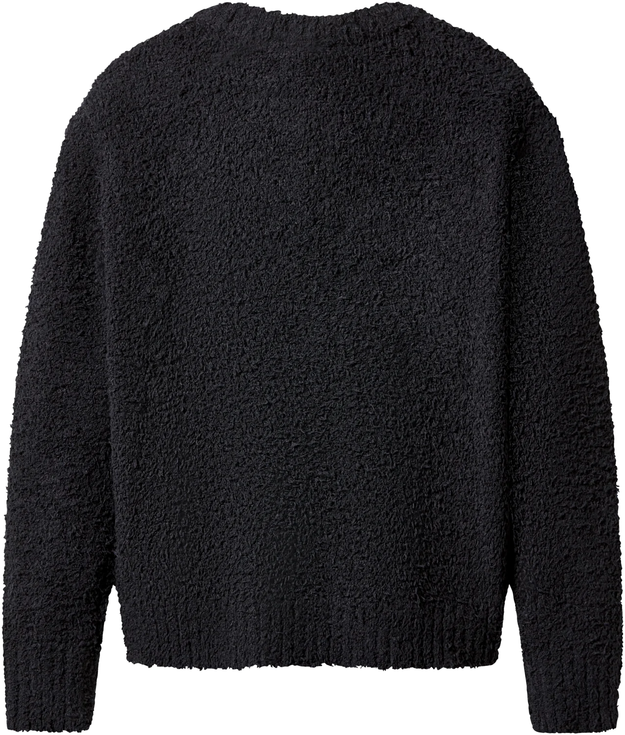 ESMARA® Damen Plüsch-Cardigan (Schwarz, S(36/38)) – Bild 3 von 4