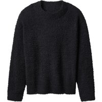 ESMARA® Damen Plüschpullover (Schwarz, S(36/38))