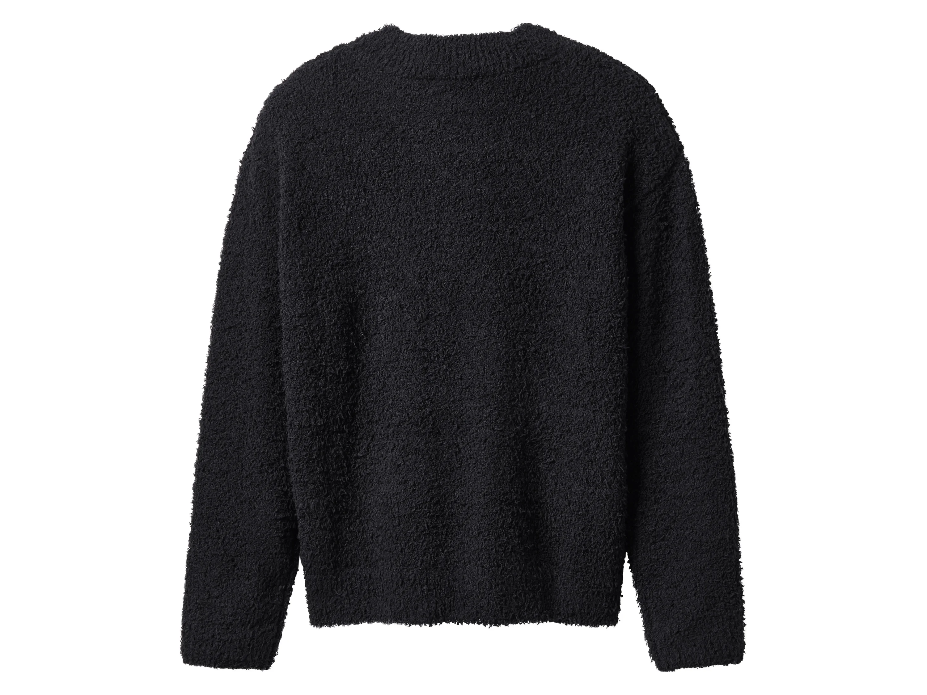 ESMARA® Damen Plüschpullover (Schwarz, M(40/42)) – Bild 3 von 3