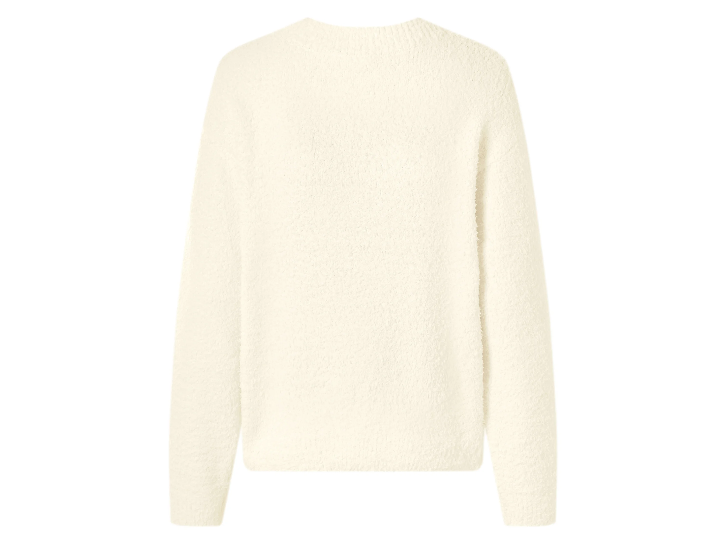 ESMARA® Damen Plüschpullover (Weiß, XS(32/34)) – Bild 3 von 3