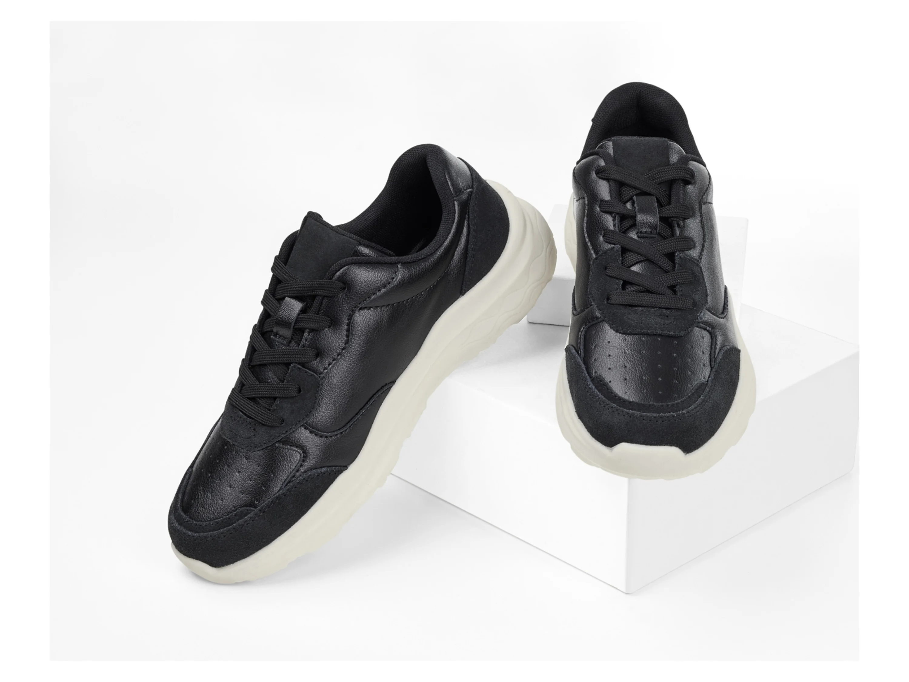 ESMARA® Damen Premium-Freizeitschuhe, mit Schaftrandpolsterung (Schwarz, 36) – Bild 2 von 4