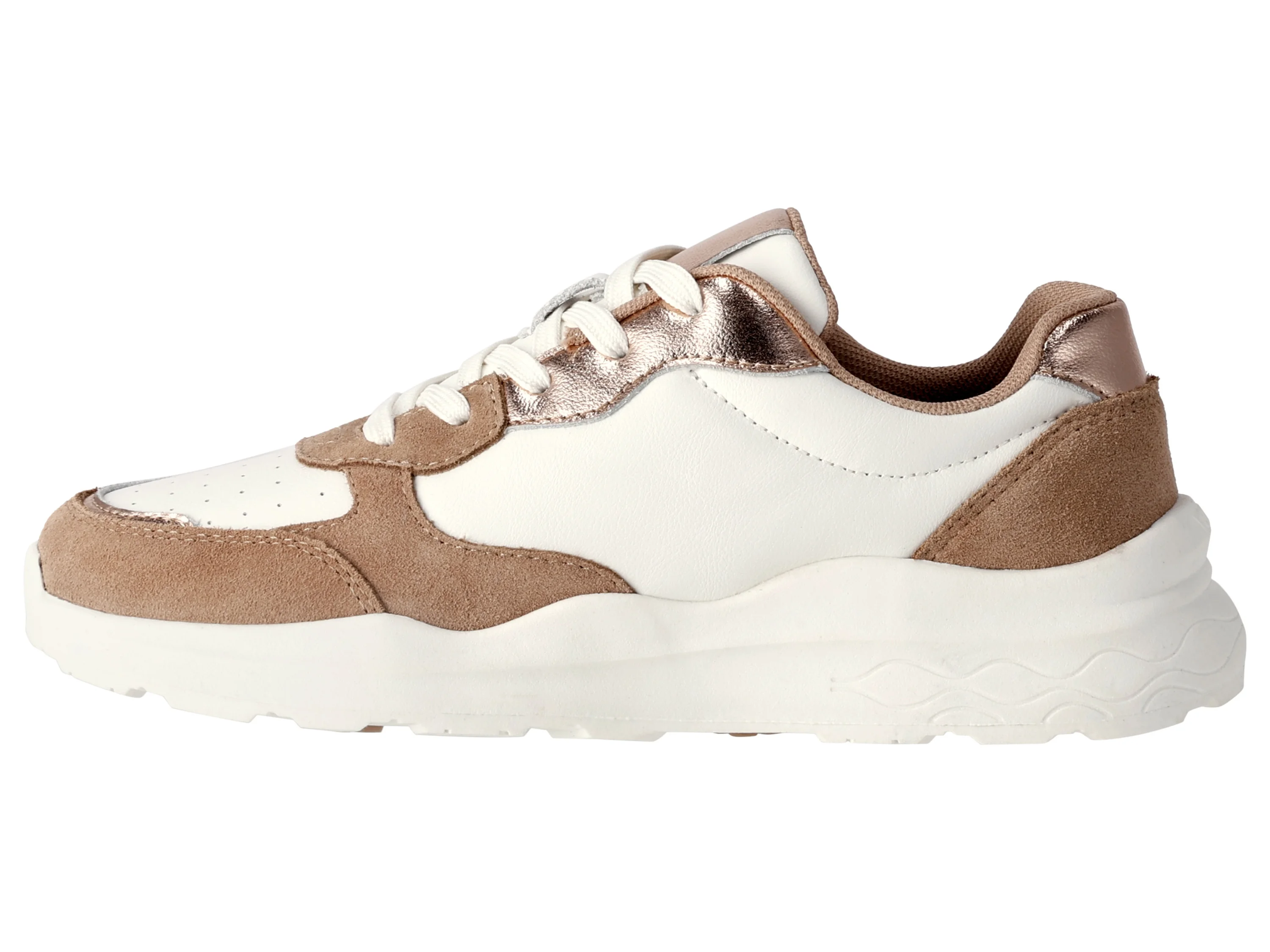 ESMARA® Damen Premium-Freizeitschuhe, mit Schaftrandpolsterung (Weiß, 37) – Bild 3 von 4