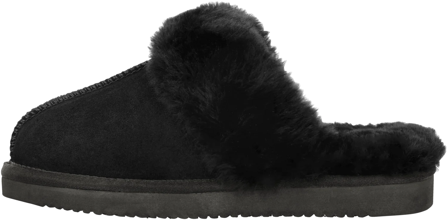 ESMARA® Damen Premium Lammfellhausschuhe (Schwarz, 37) – Bild 3 von 4