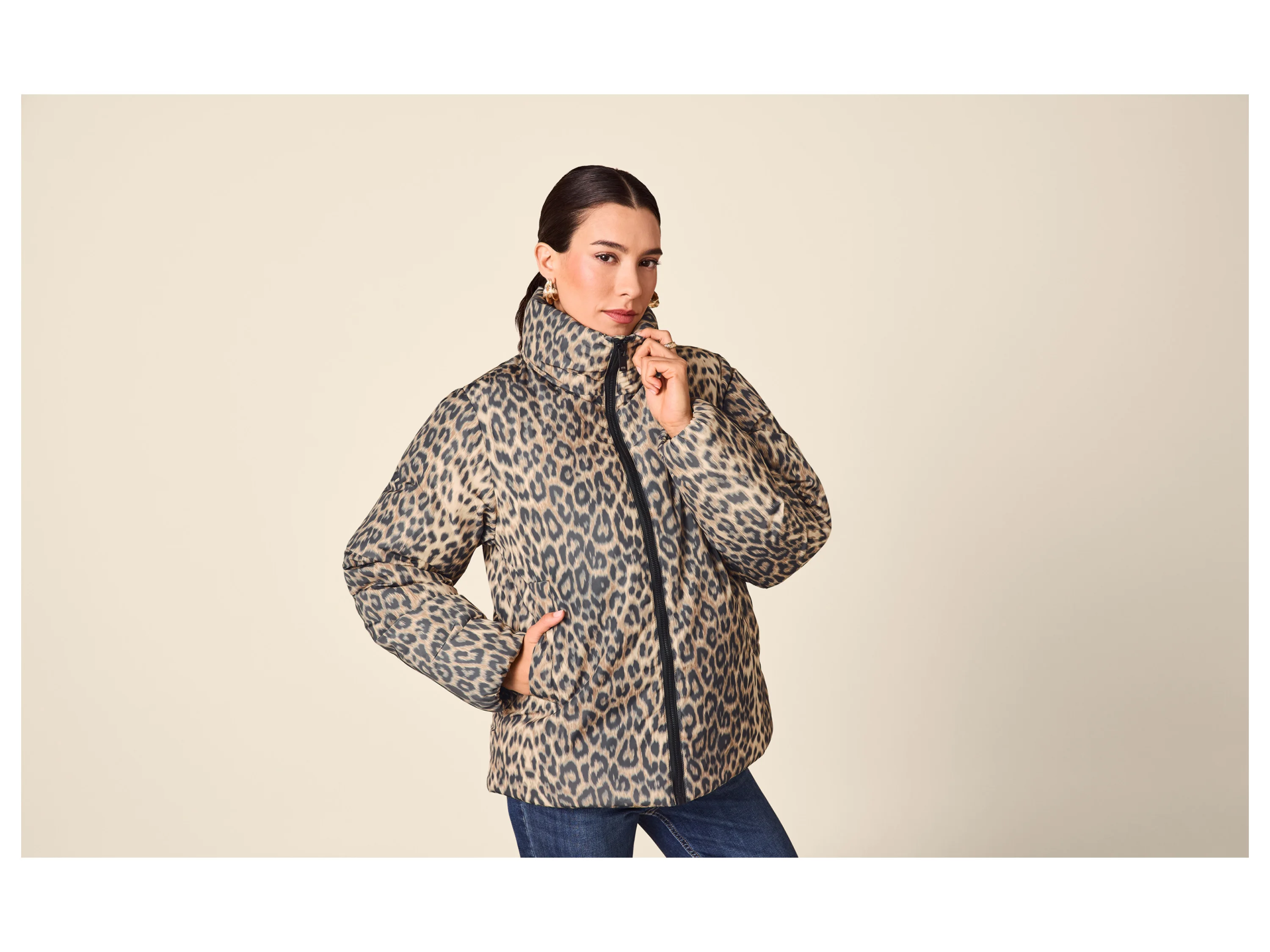 ESMARA® Damen Premium-Steppjacke (Leo, XL(48/50)) – Bild 2 von 4