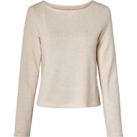 ESMARA® Damen Pullover, mit recyceltem Material (Beige, L(44/46))