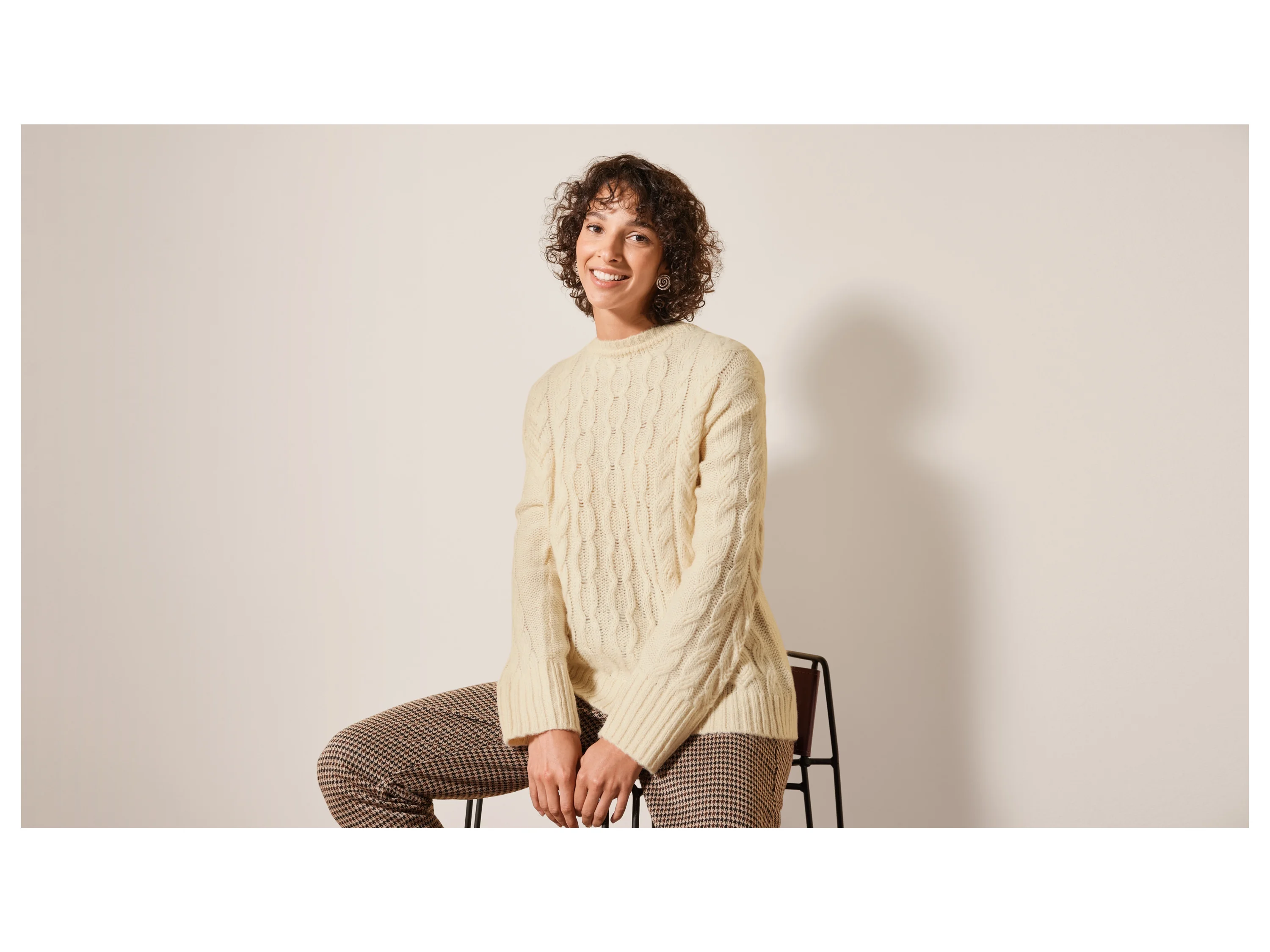 ESMARA® Damen Pullover (Beige, S(36/38)) – Bild 2 von 3